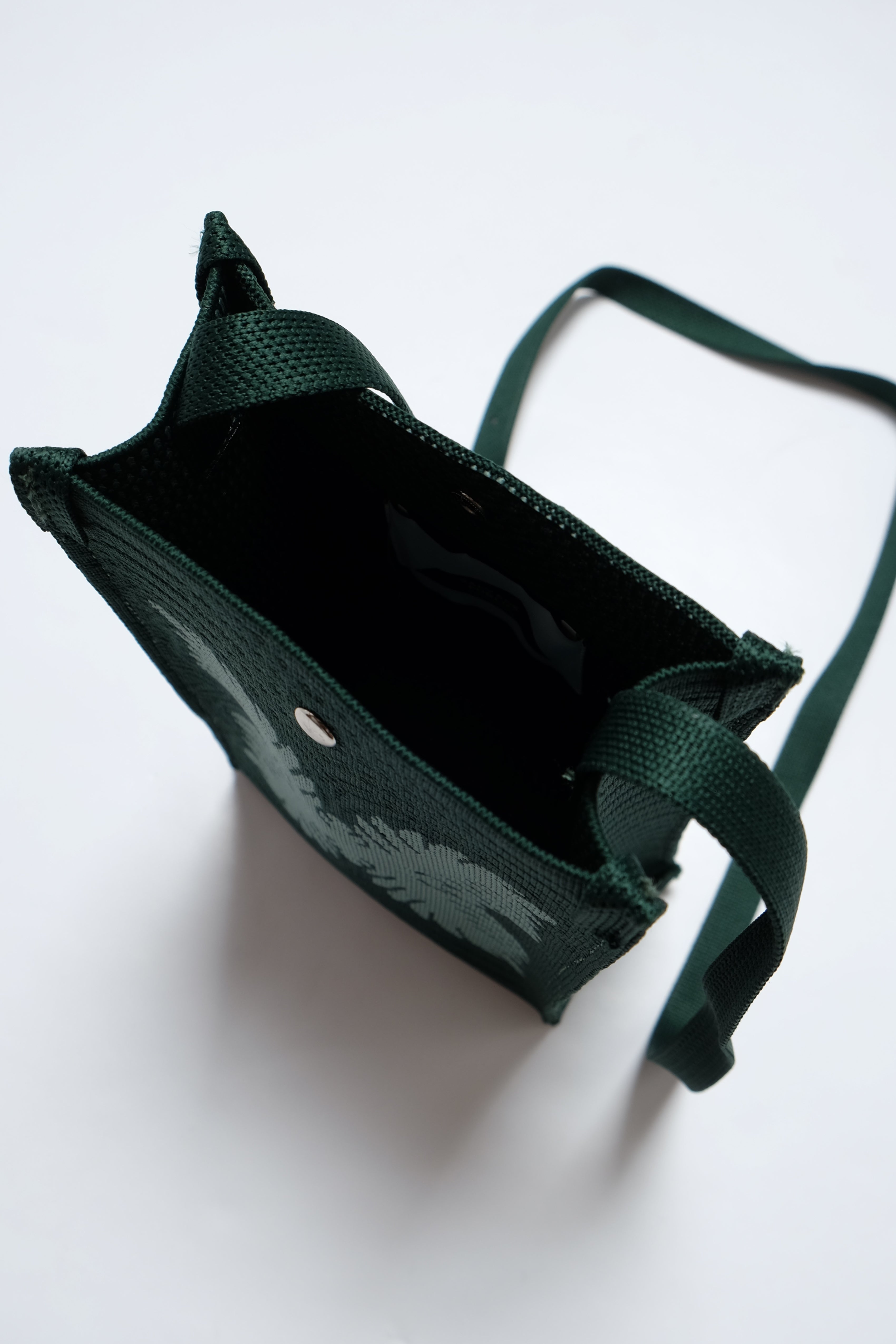 Jacquard Mini Market Bag - Laua'e - Green