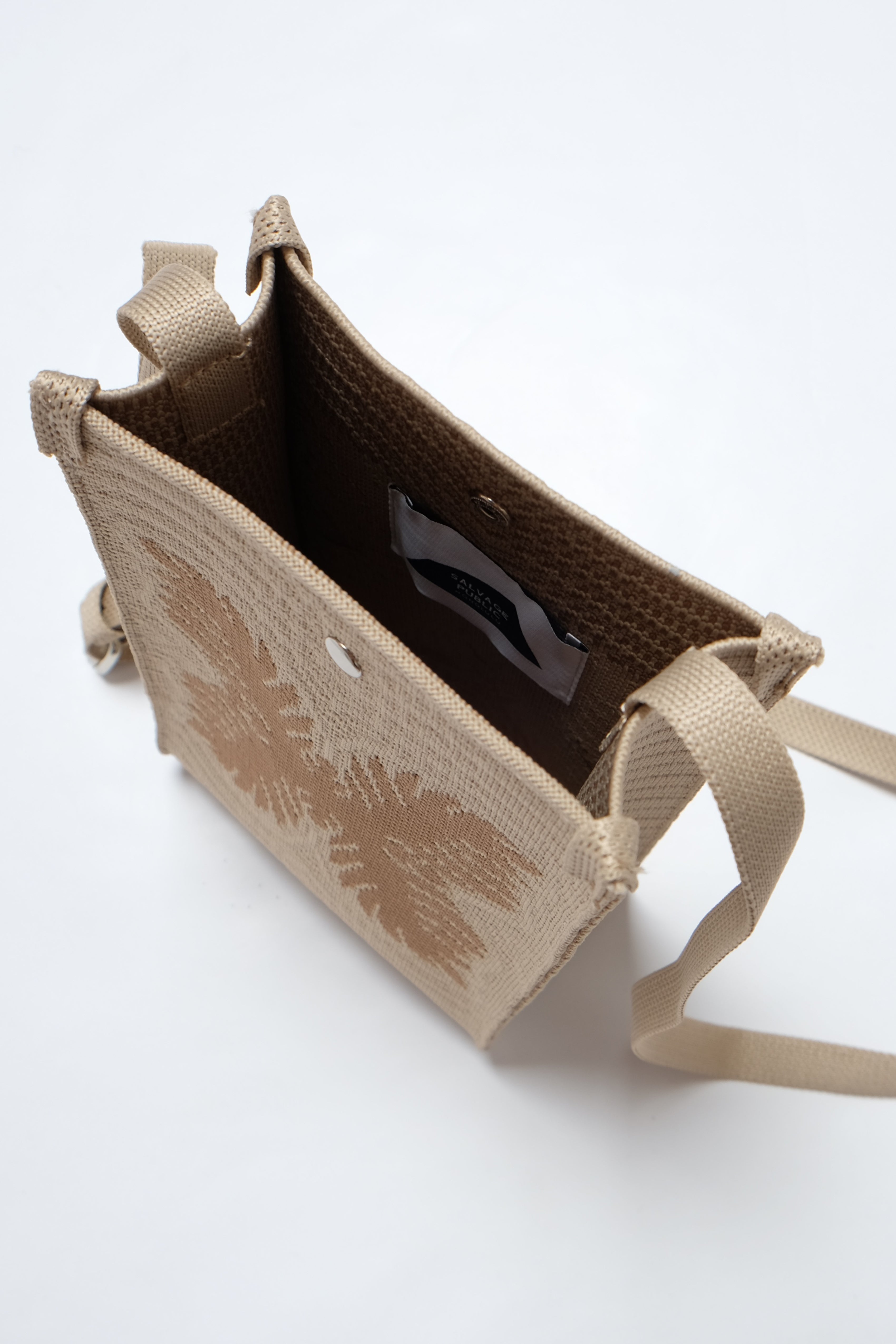 Jacquard Mini Market Bag - Laua'e - Tan