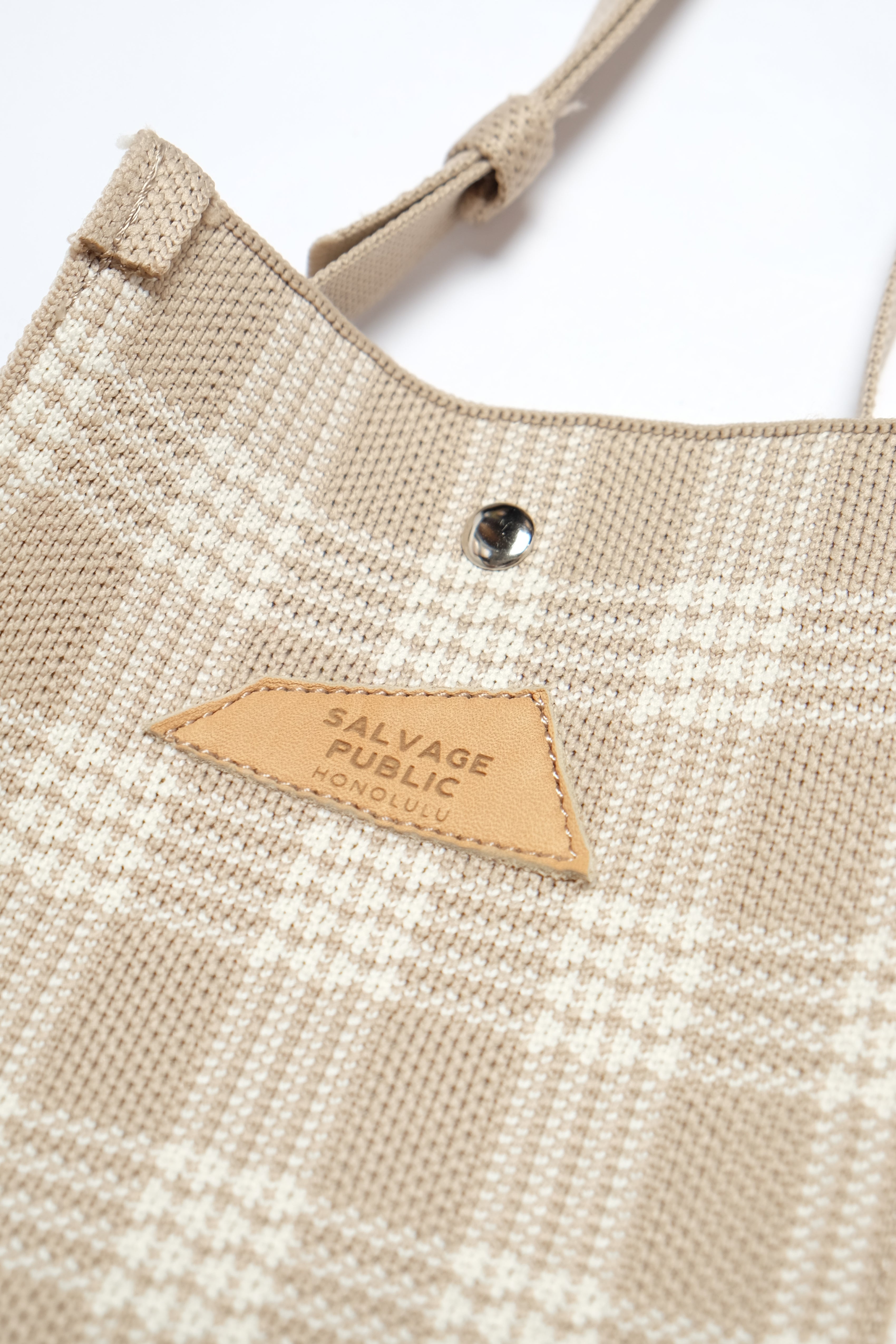 Jacquard Mini Market Bag - Palaka - Tan
