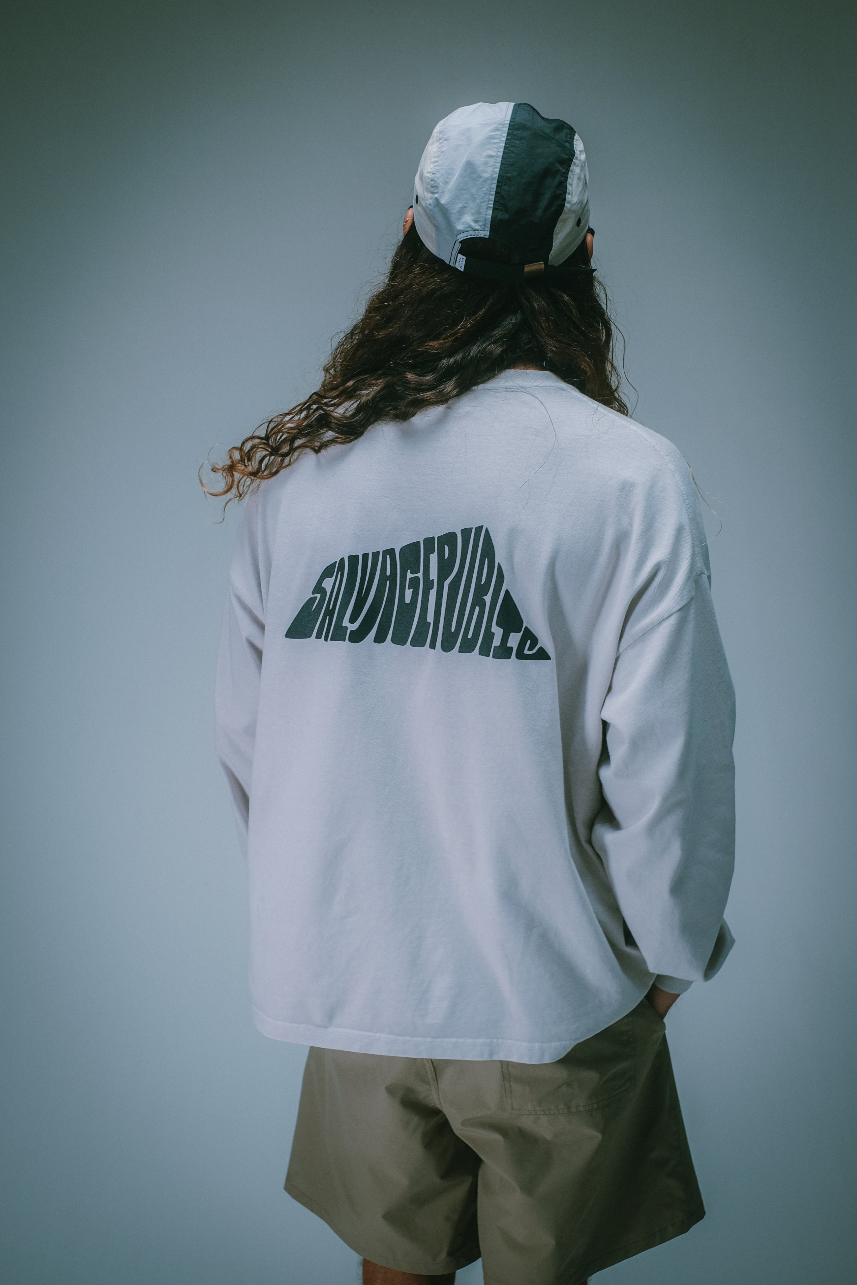 Longsleeve T-Shirt - Hand-Drawn - White Sand