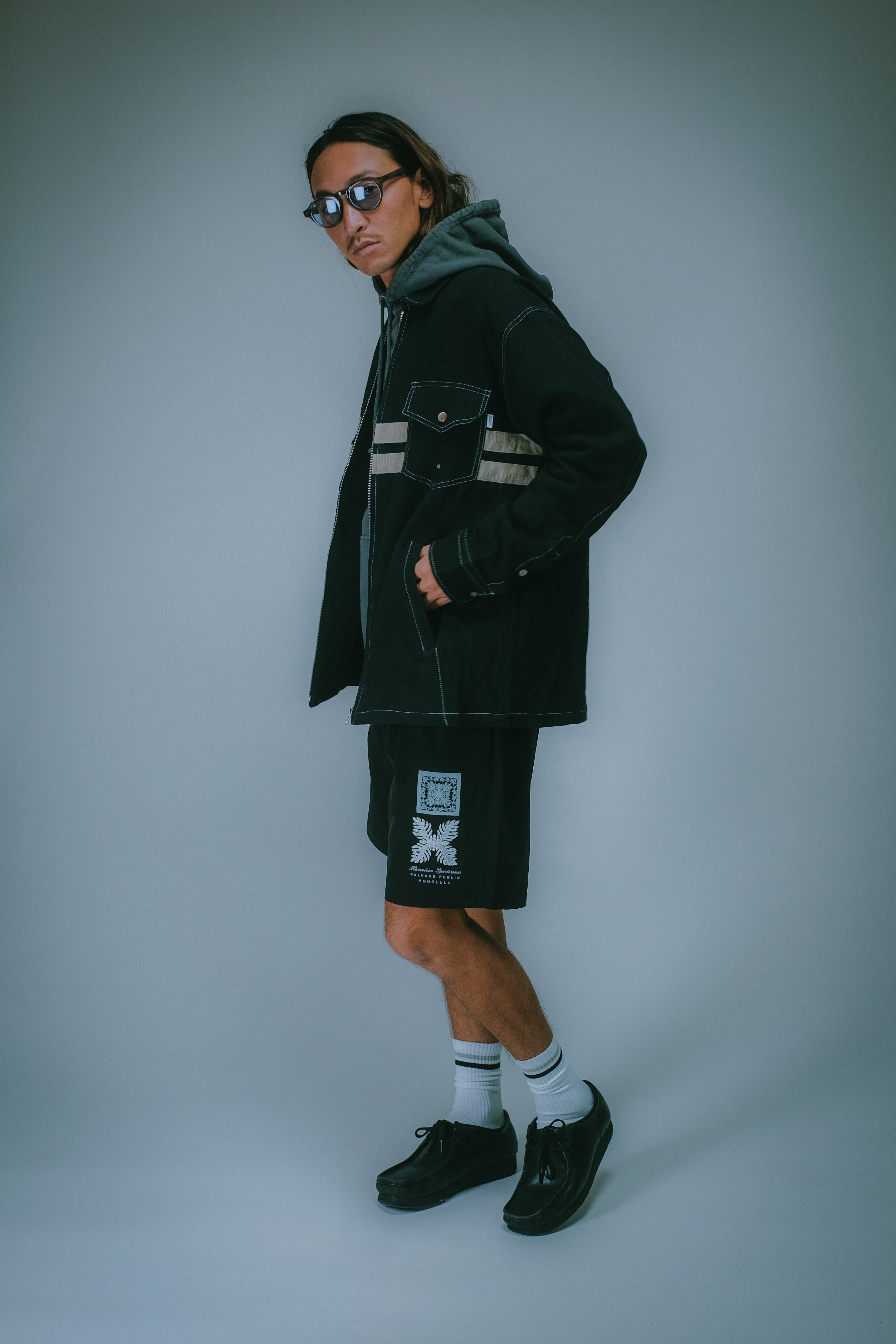 Shorts - Lanakila Athletic - Double Quilt - Black