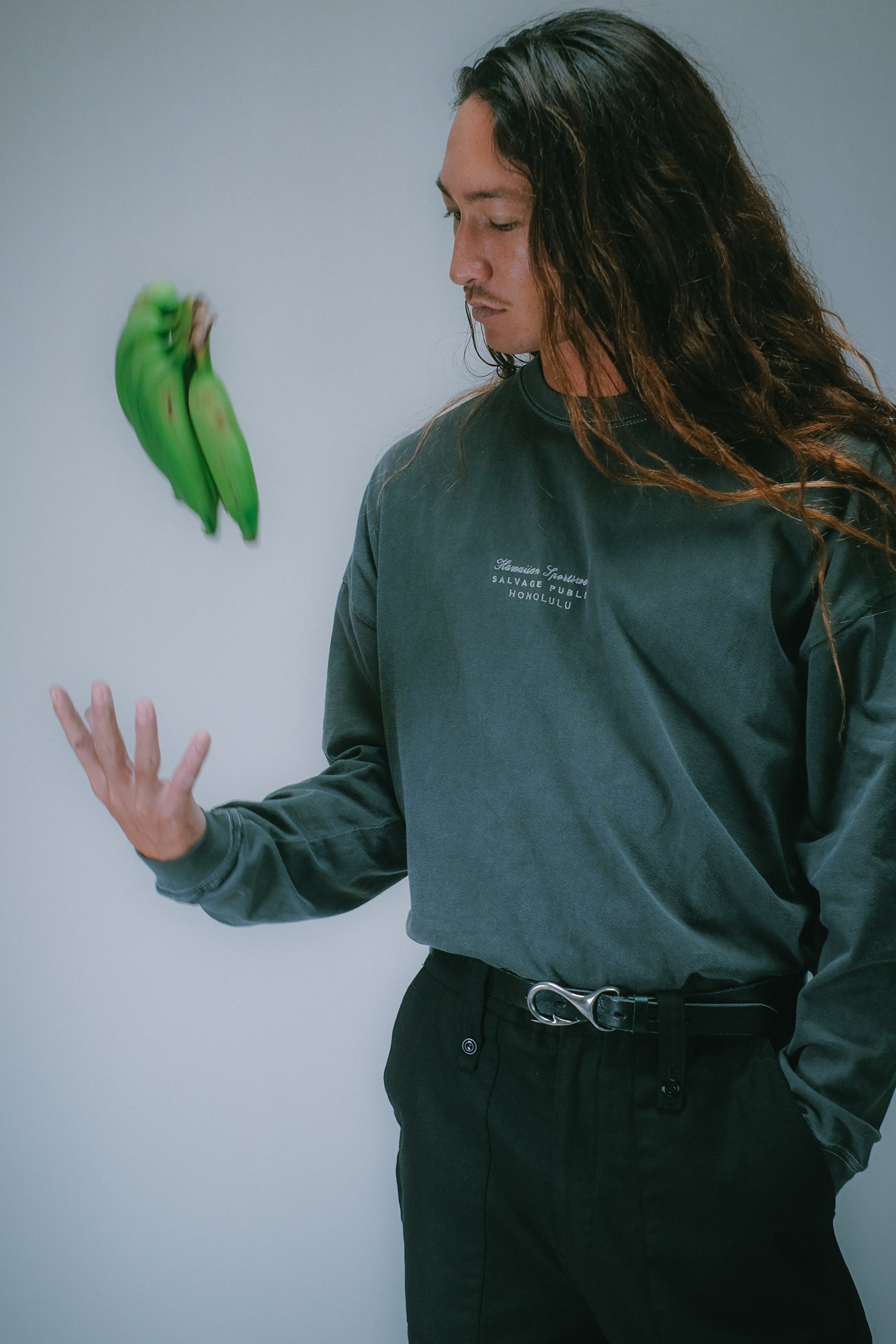 Longsleeve T-Shirt - Breezeblock - Washed Black