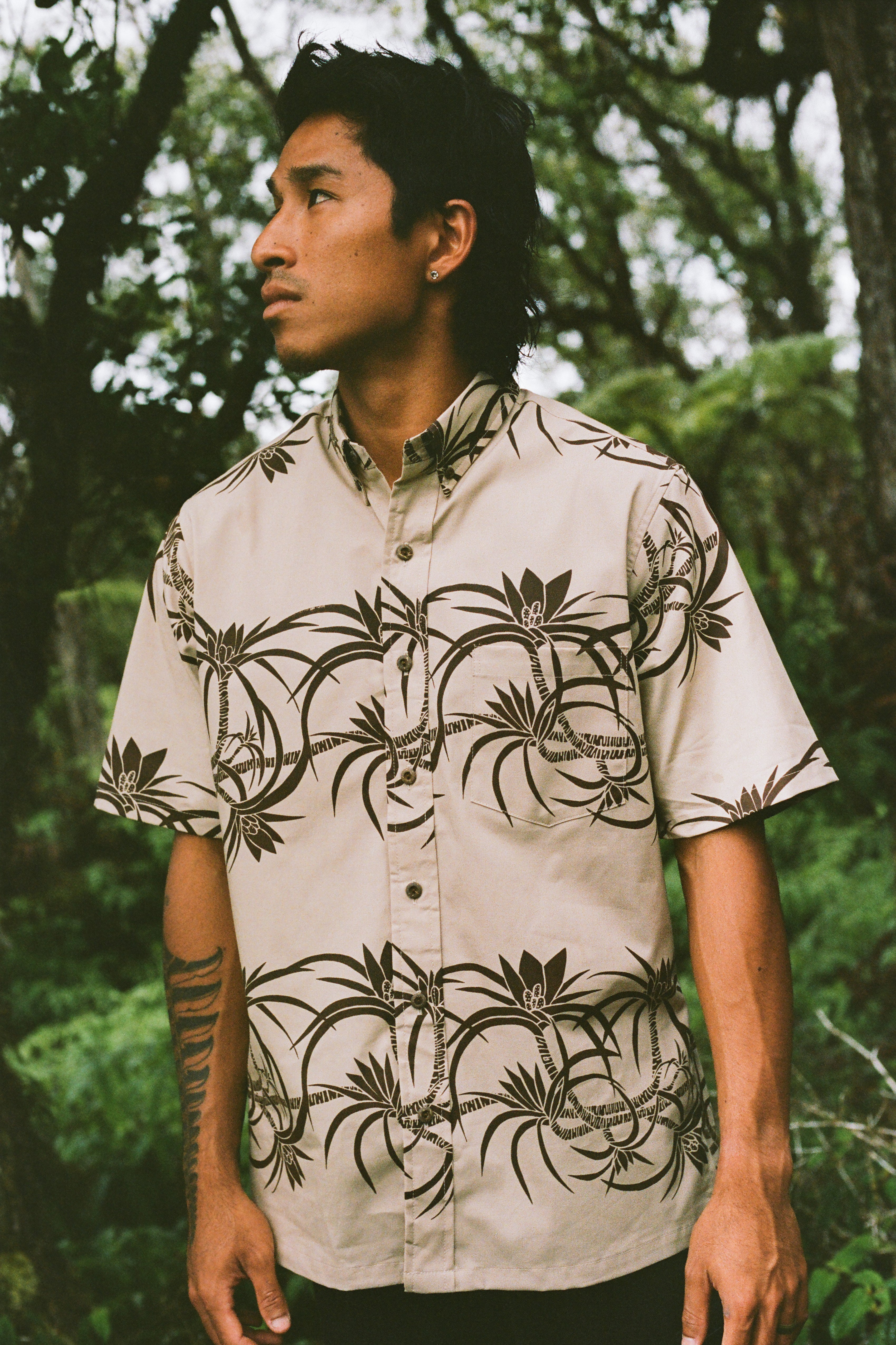 Salvage Public x Sig Zane - Aloha Shirt - Natural