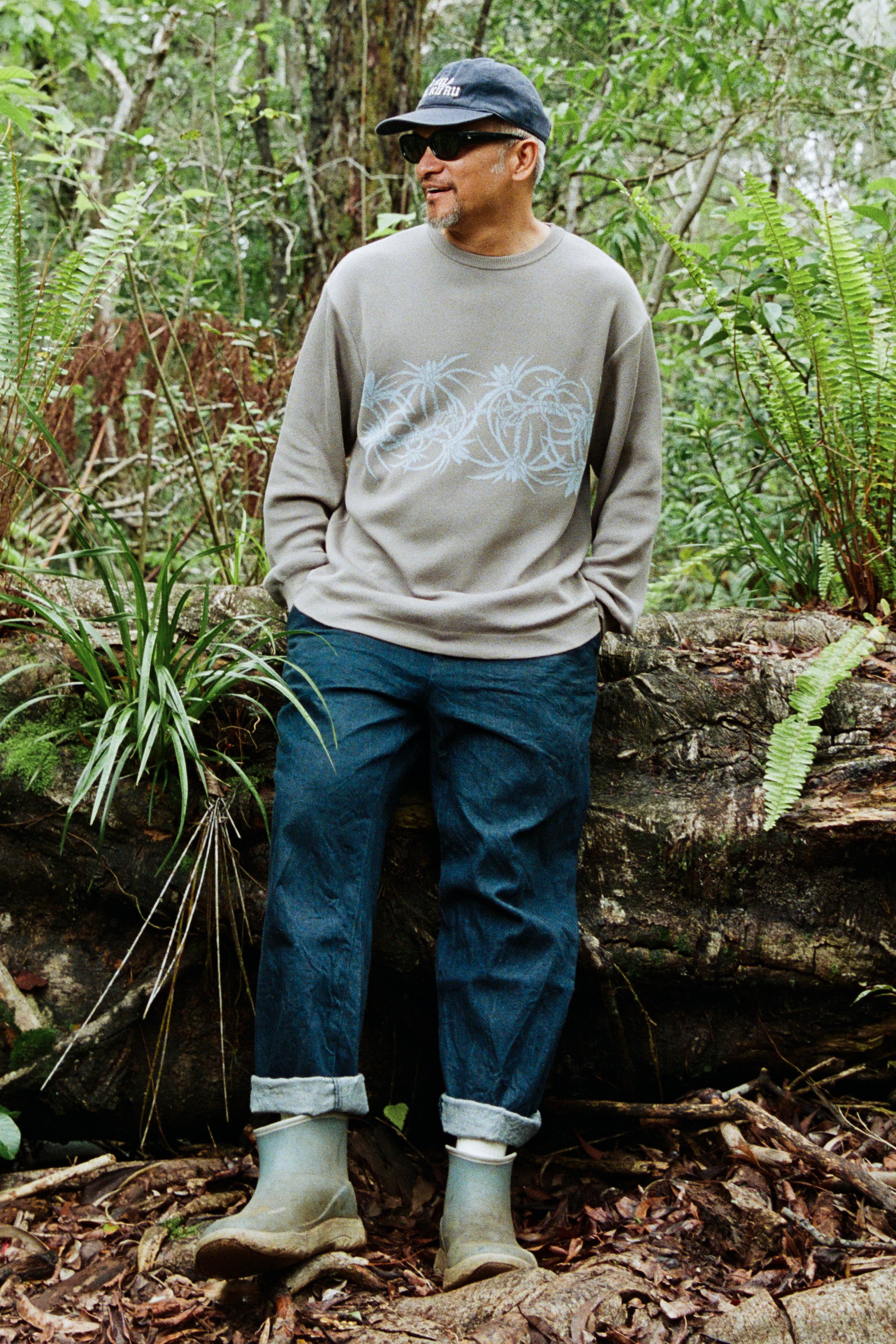 Salvage Public x Sig Zane - Jacquard Crewneck - Greige