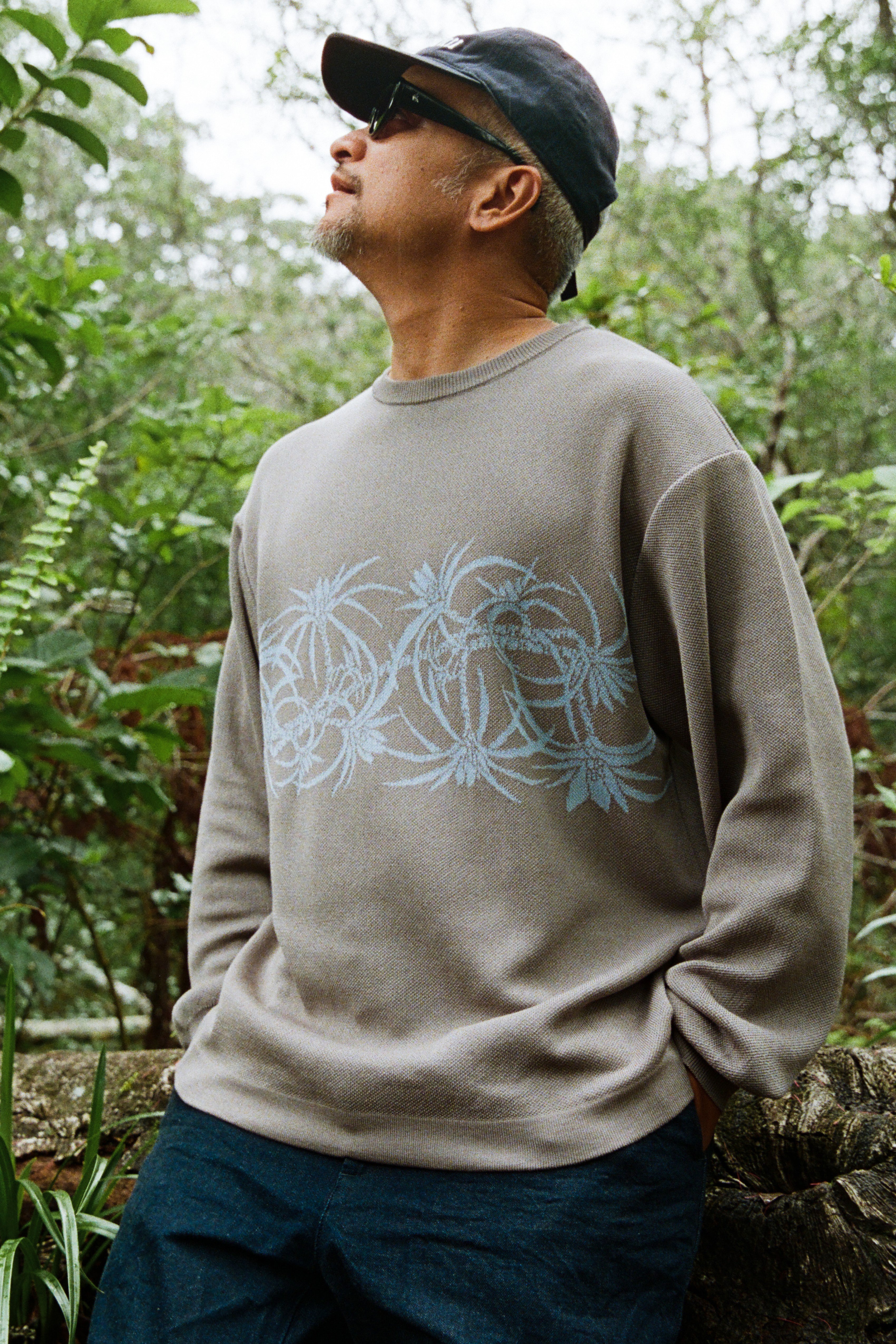 Salvage Public x Sig Zane - Jacquard Crewneck - Greige