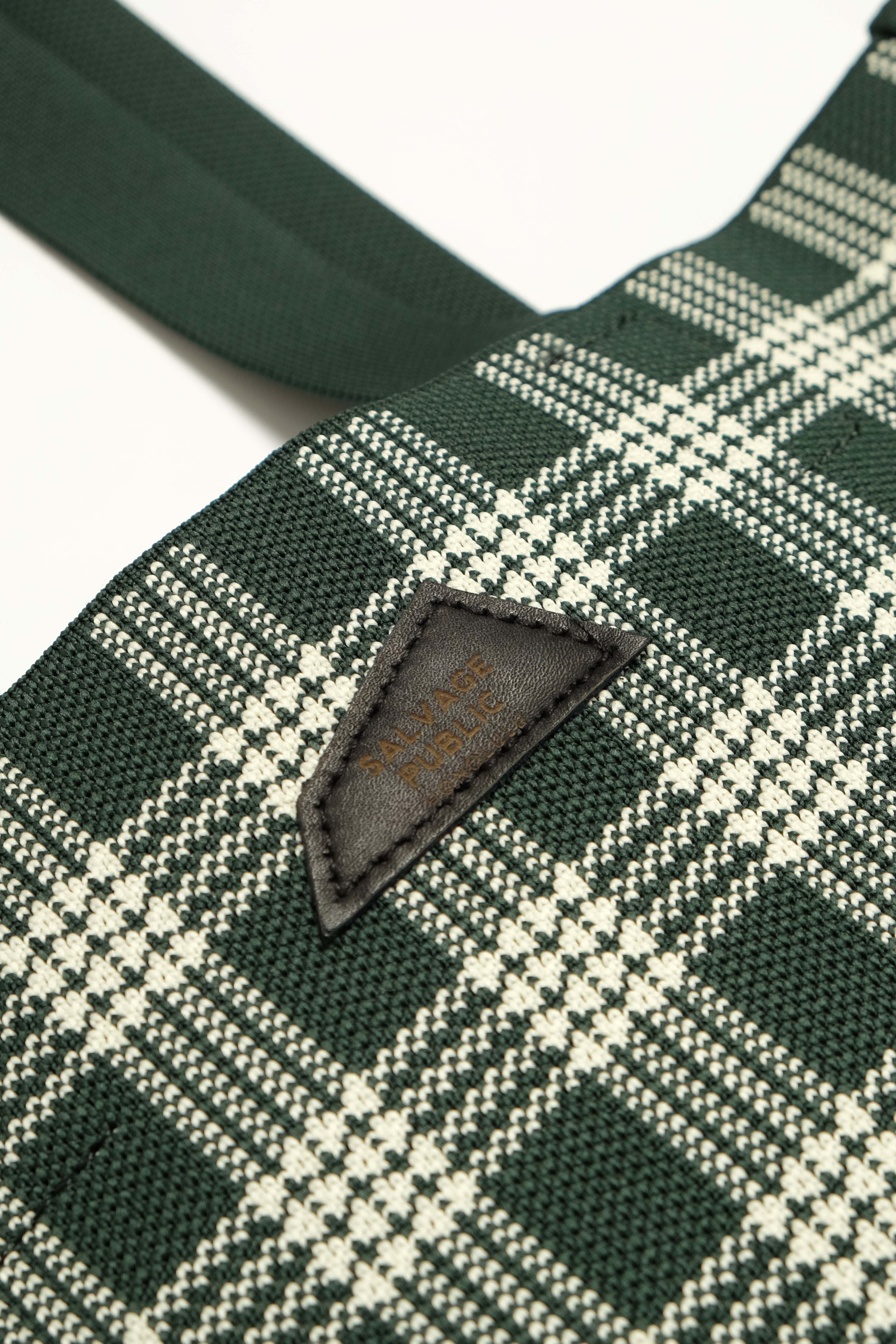Jacquard Knit Market Bag - Palaka - Forest Green