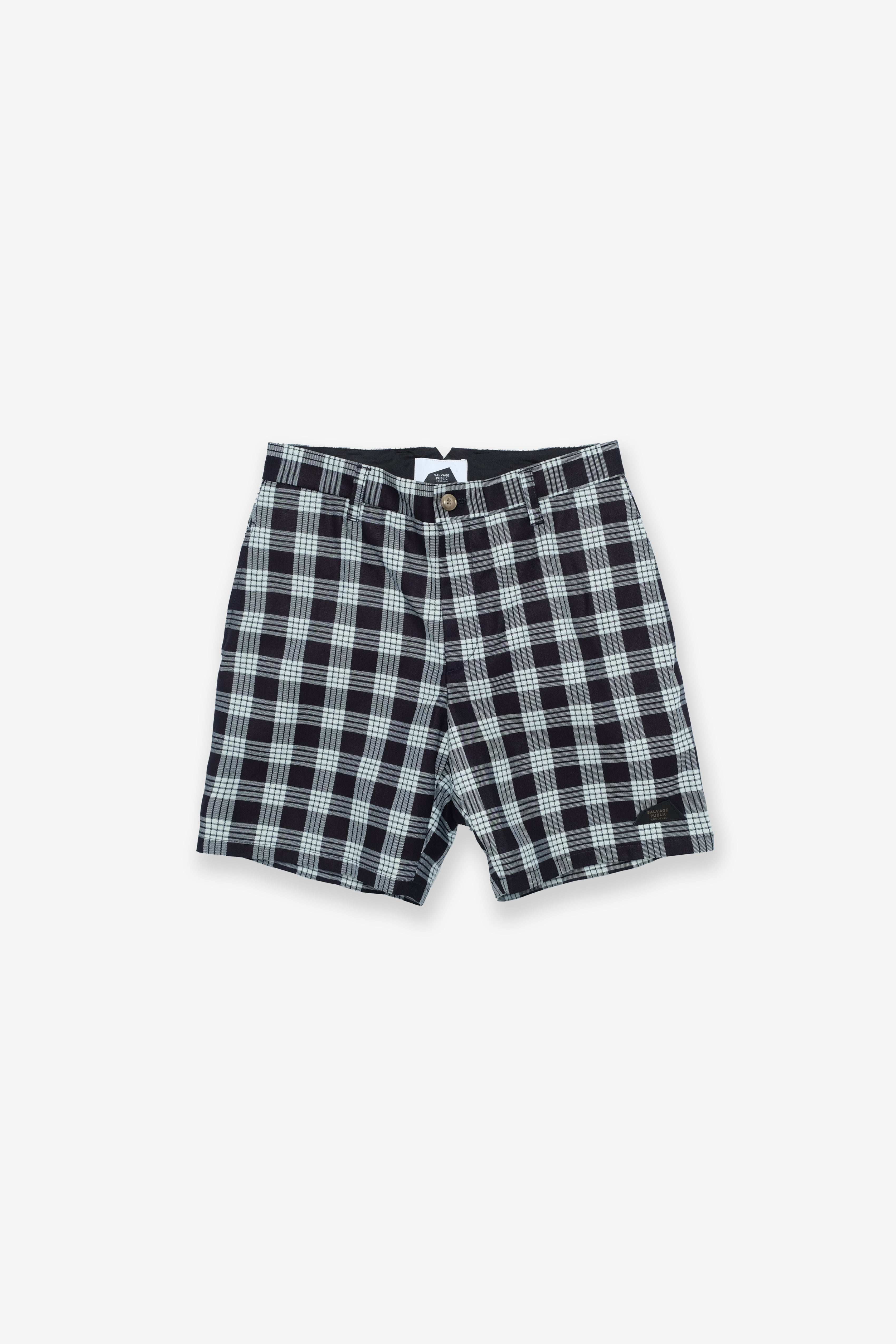 Indigo Palaka Shorts - Dark Indigo