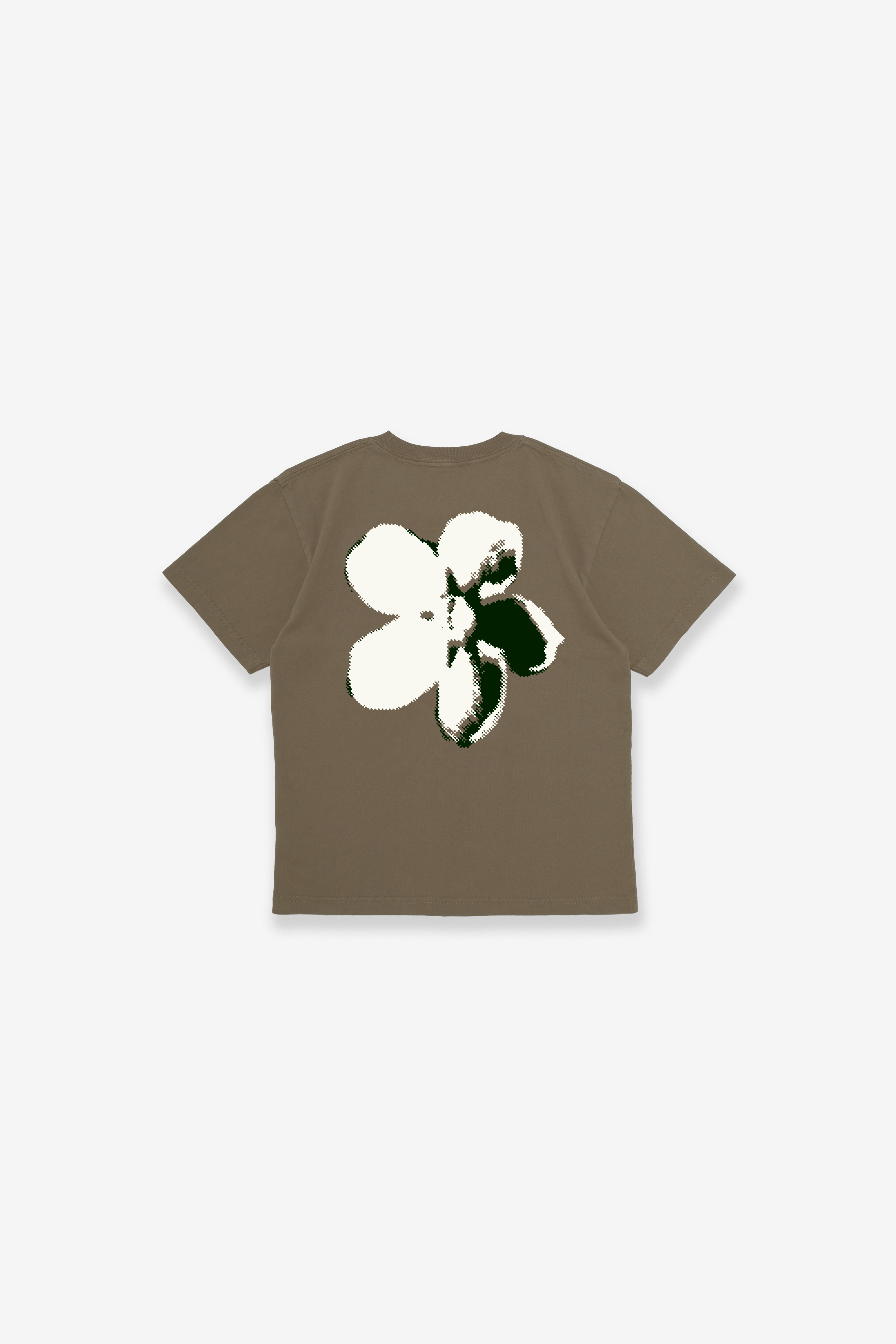 T-Shirt - Paradise Flower- Shiitake Brown