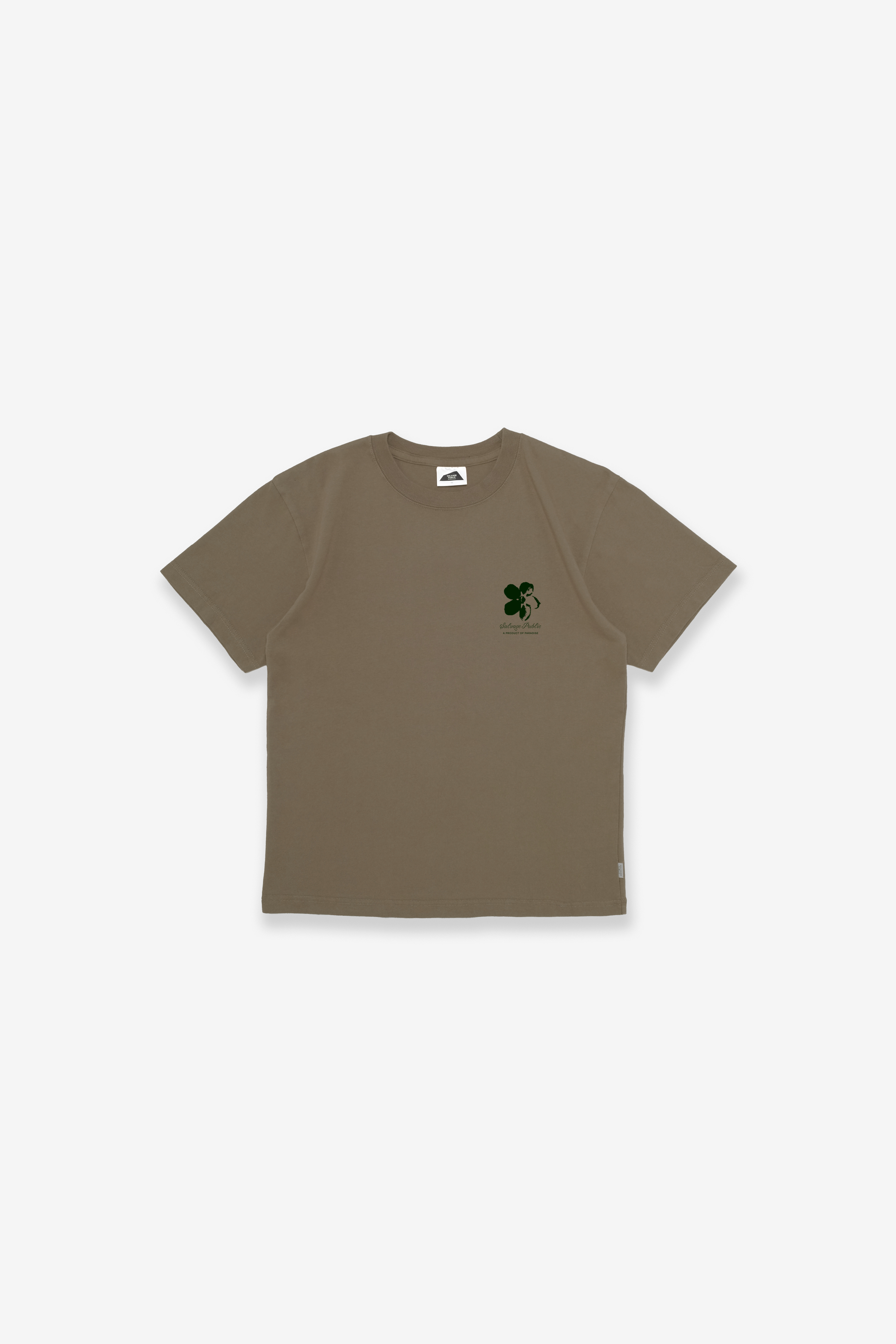 T-Shirt - Paradise Flower- Shiitake Brown