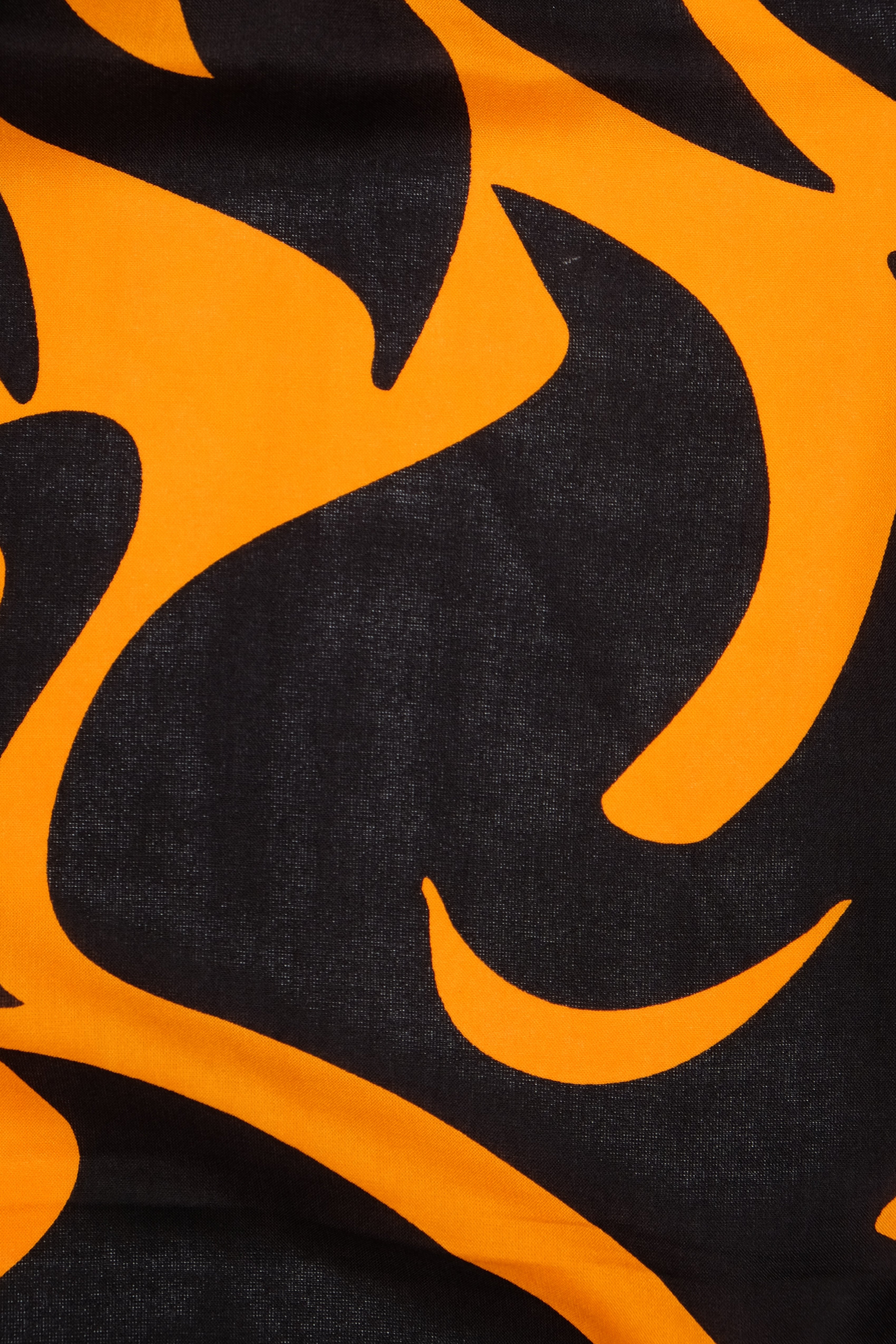 Pareo - Lauaʻe Border - Black/Orange