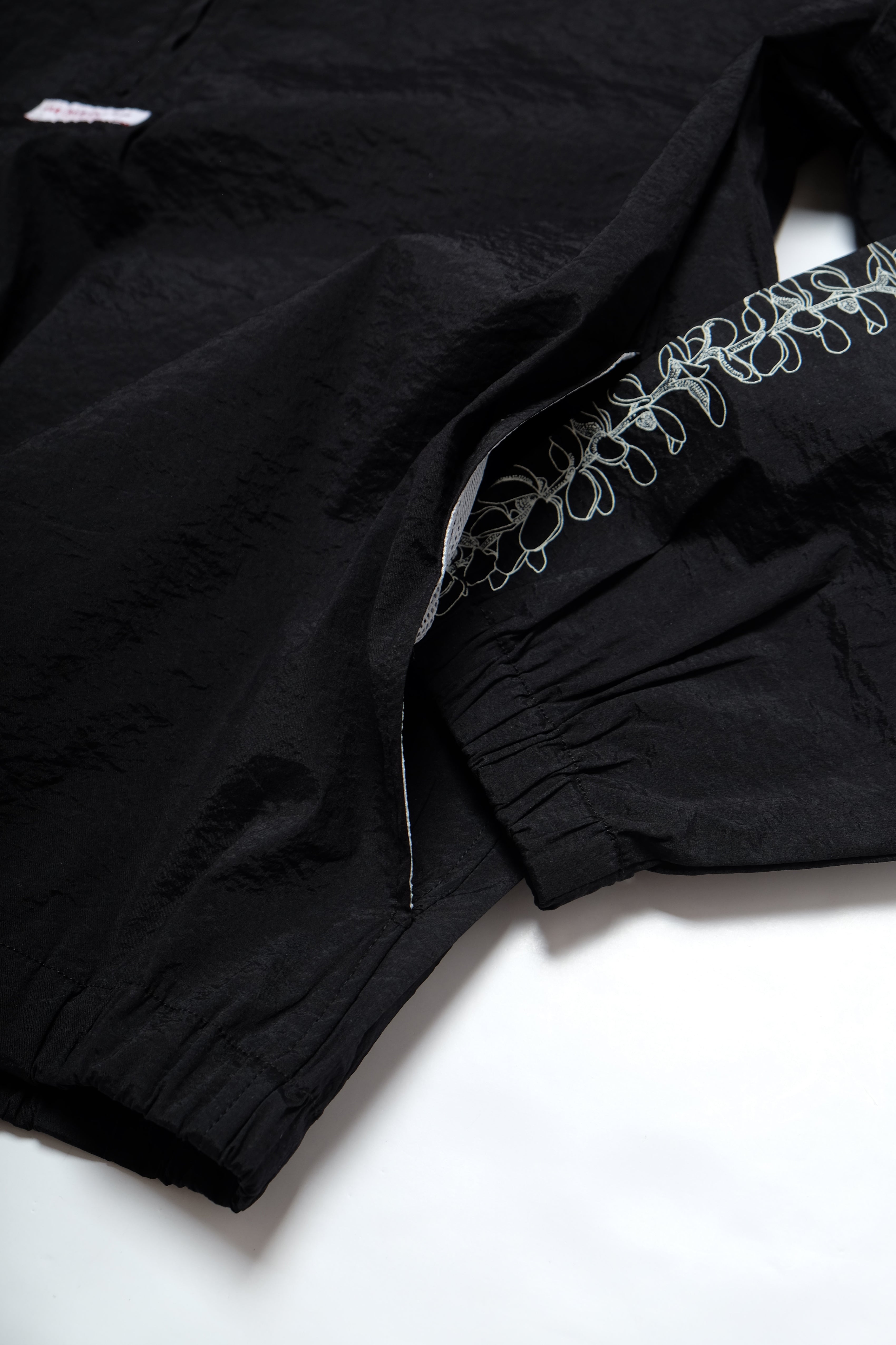 Pepa Nylon Half Zip Shirt - Black