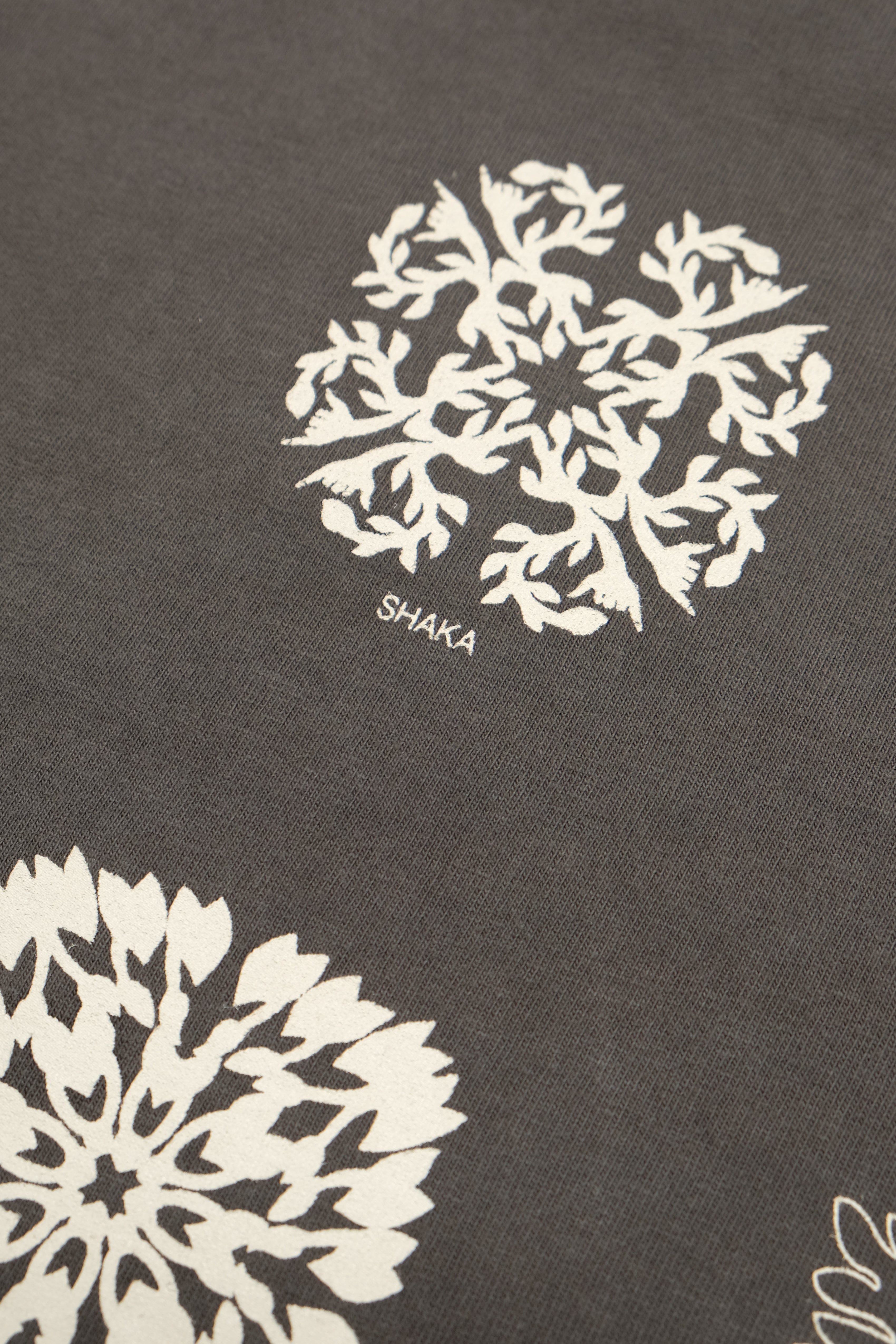 Longsleeve T-Shirt - Hawaiian Quilting - Coffee