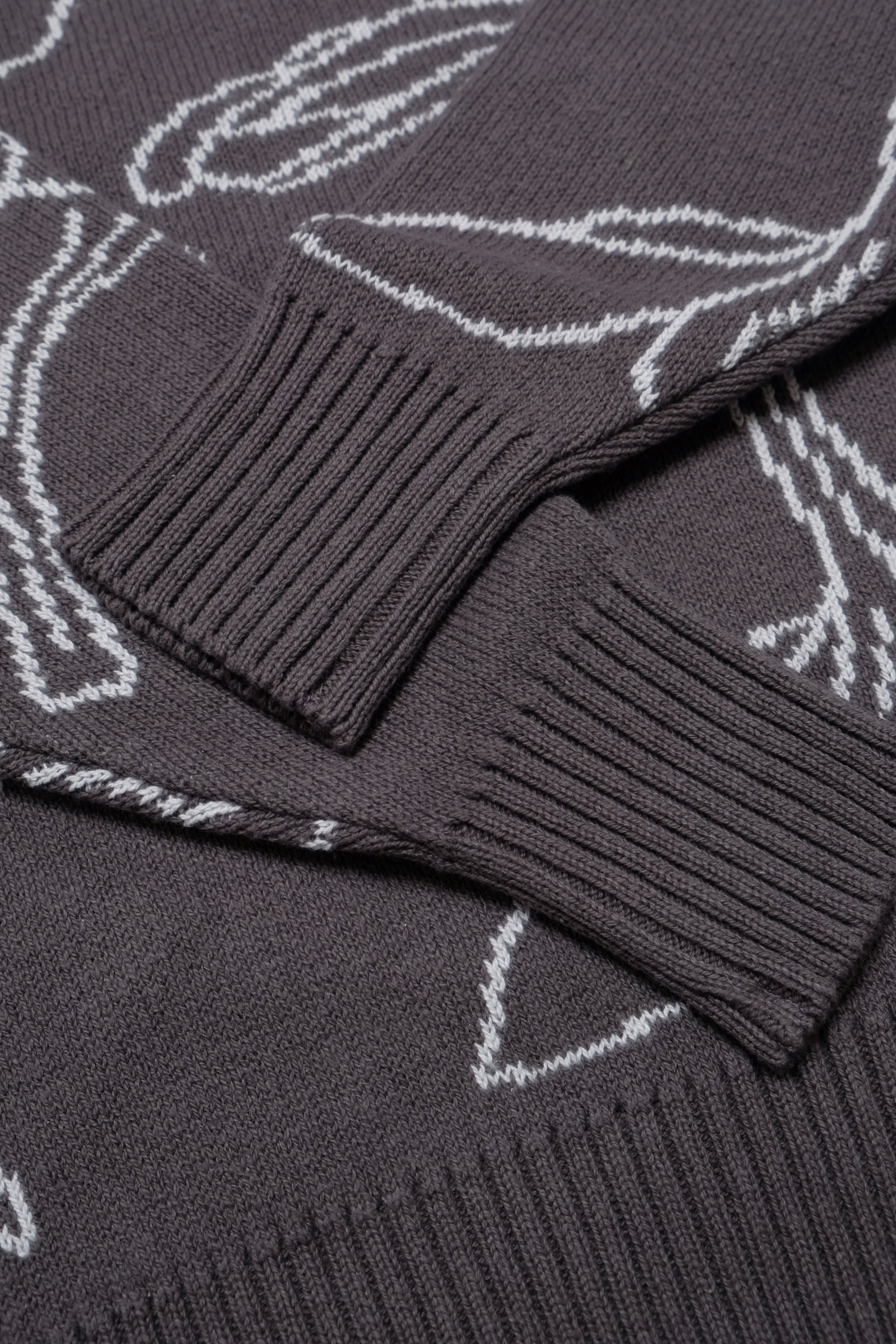 Salvage Public x Sig on Smith - Jacquard Knit - Pua Melie - Grey