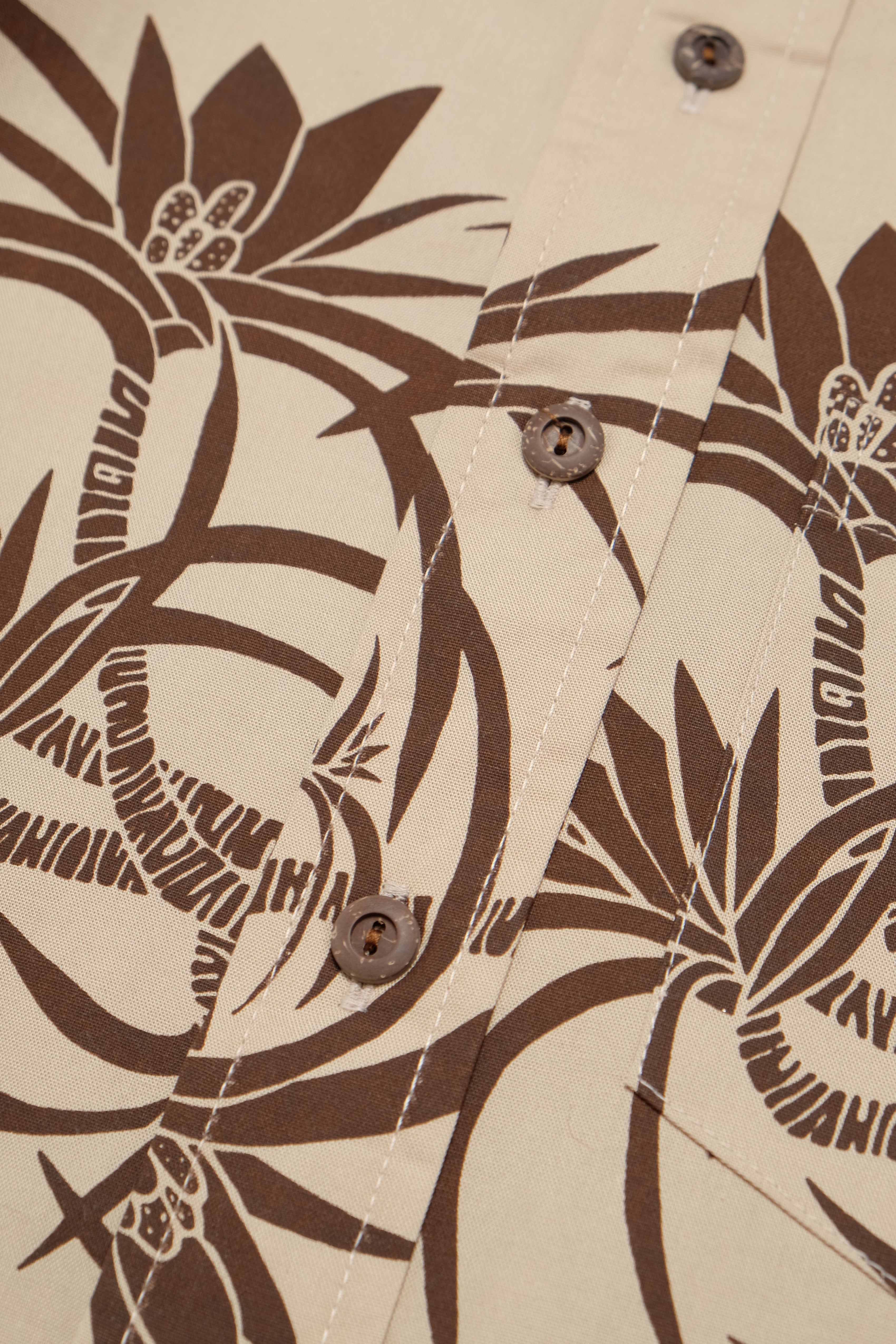 Salvage Public x Sig Zane - Aloha Shirt - Natural