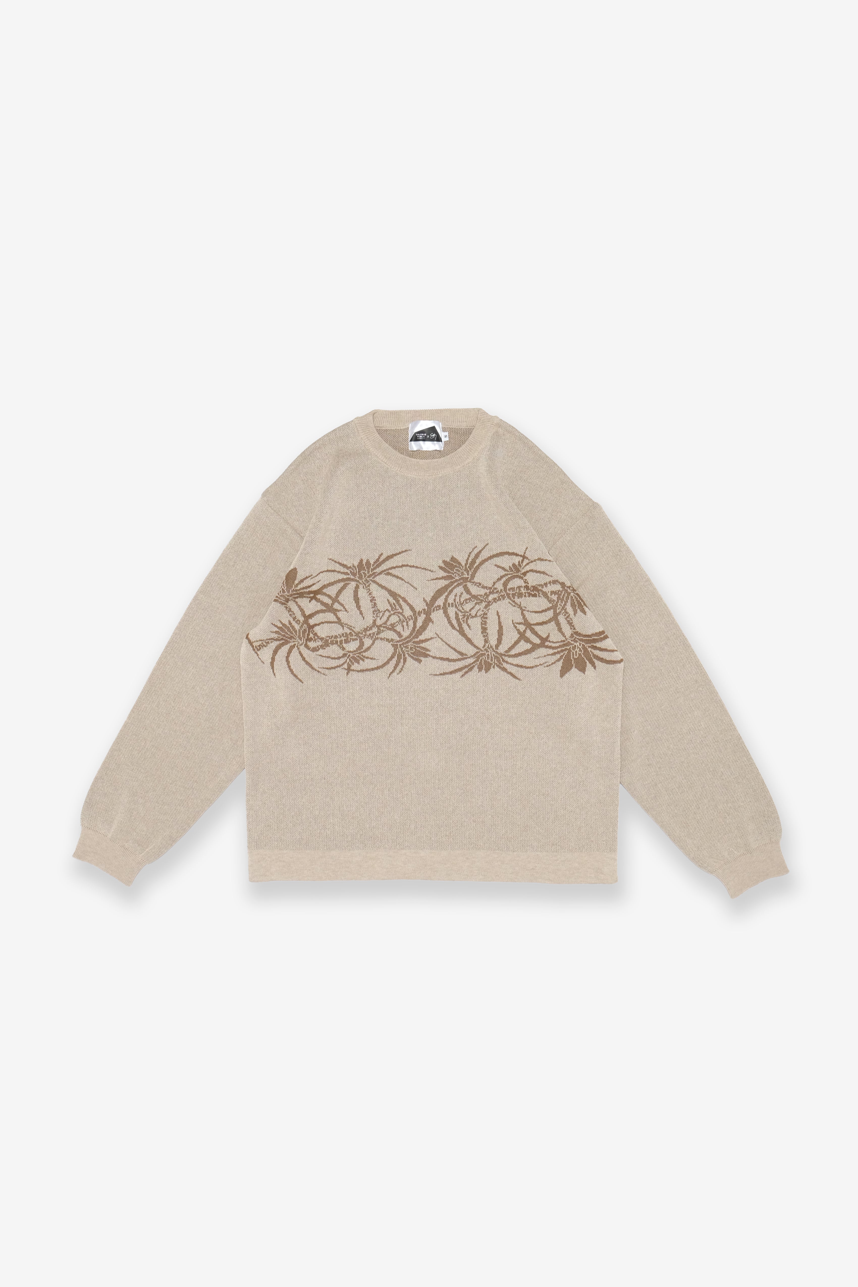 Salvage Public x Sig Zane - Jacquard Crewneck - Natural