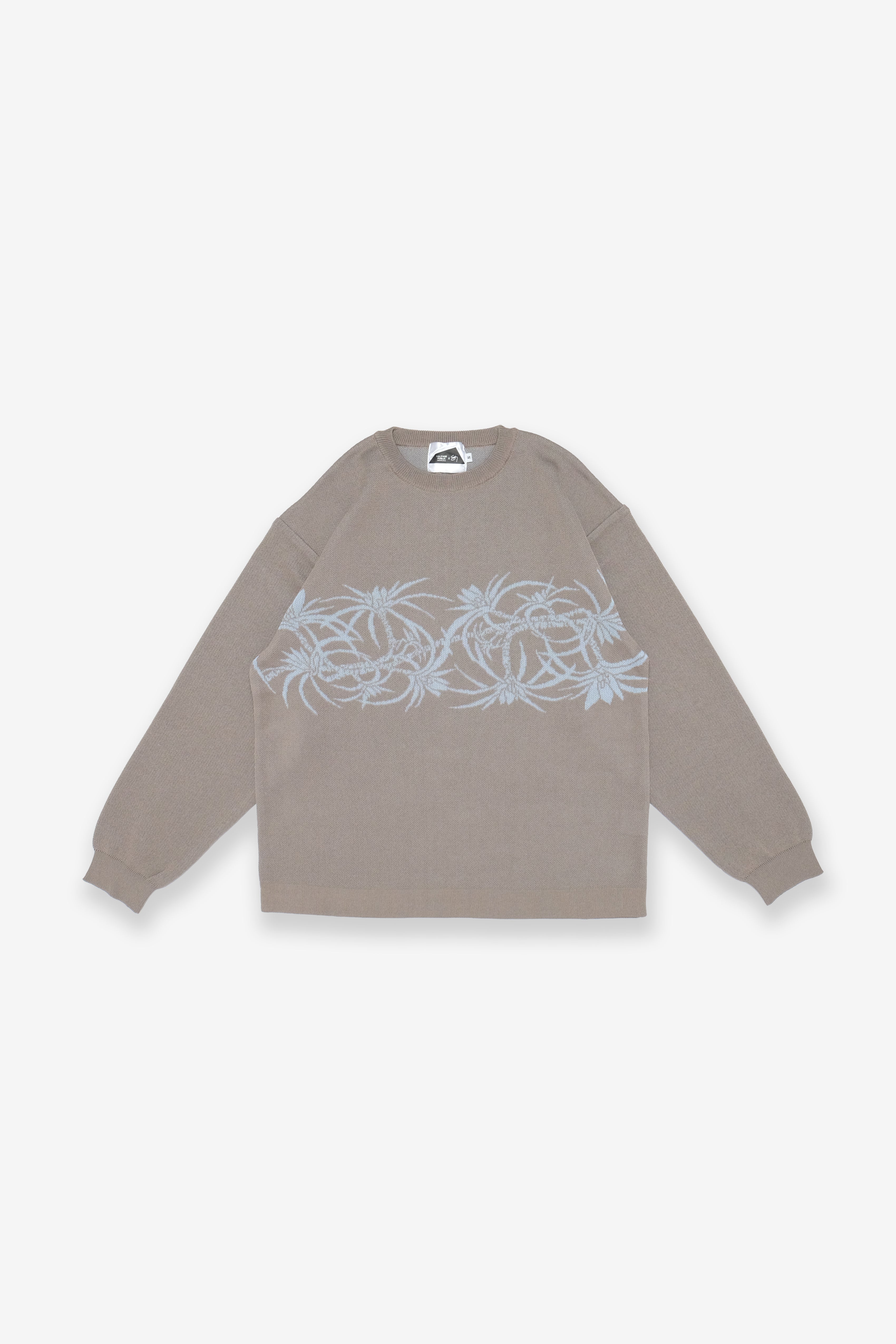 Salvage Public x Sig Zane - Jacquard Crewneck - Greige