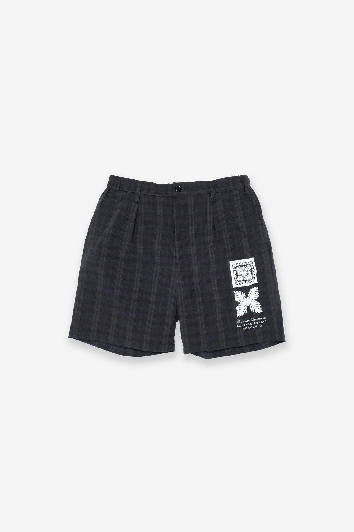 Shorts - Kahala Seersucker Shorts - Black Watch