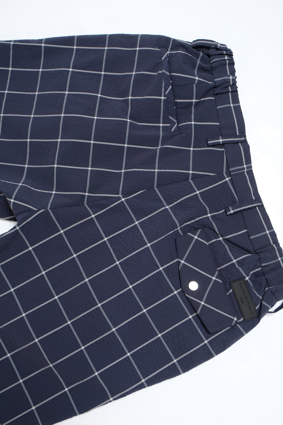 Shorts - Kahala Seersucker Shorts - Navy Check