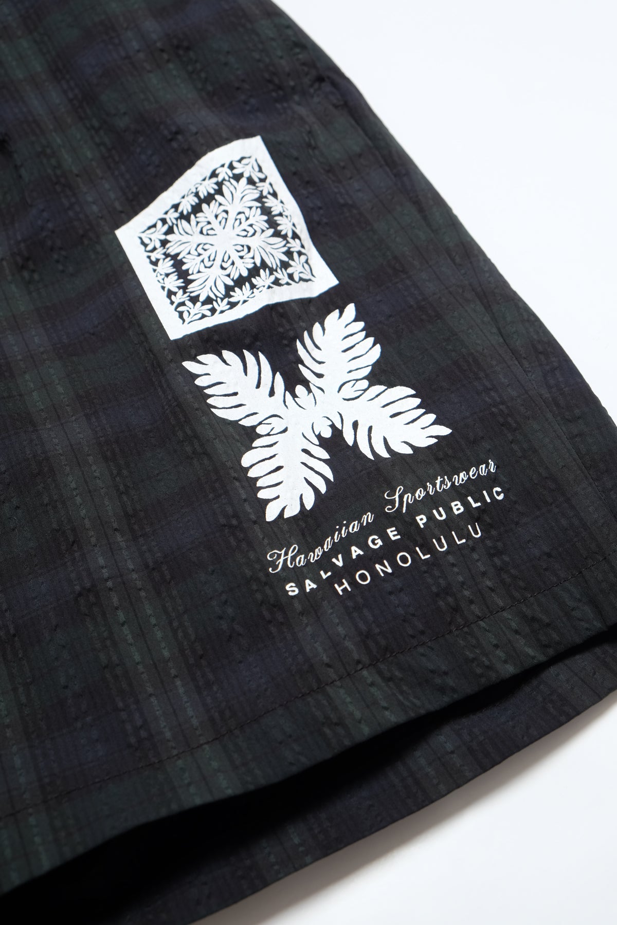 Shorts - Kahala Seersucker Shorts - Black Watch