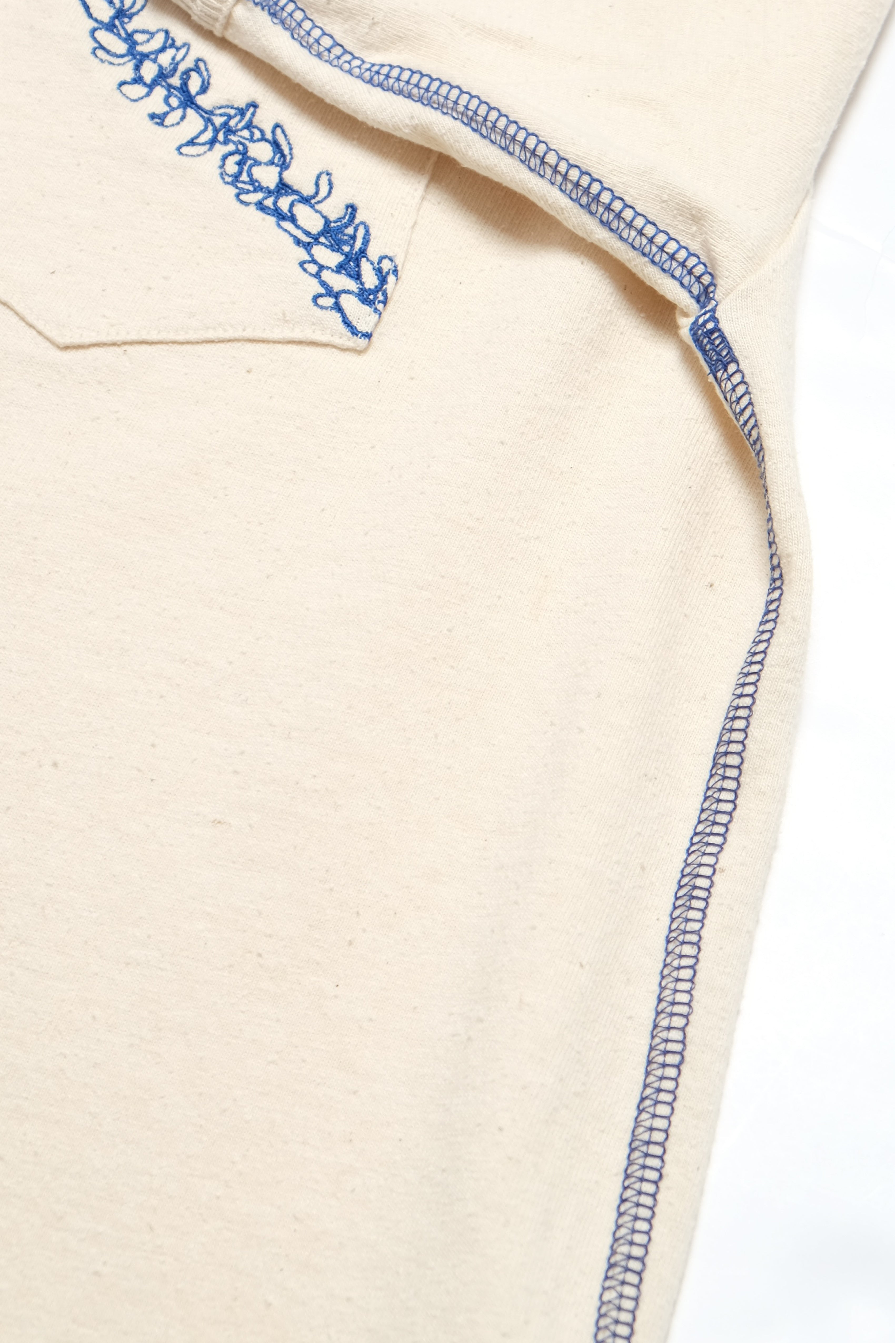 Silk Noil Ringer T-Shirt - Natural
