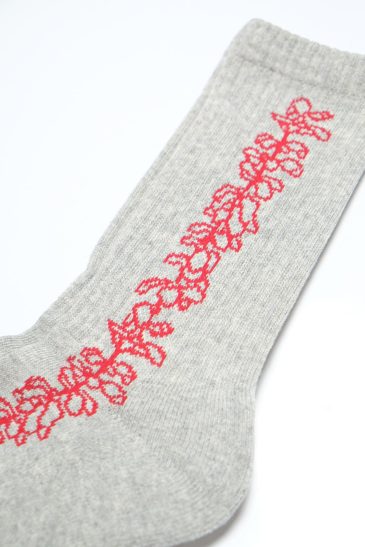 Socks - Lei - HeatherGrey/Red