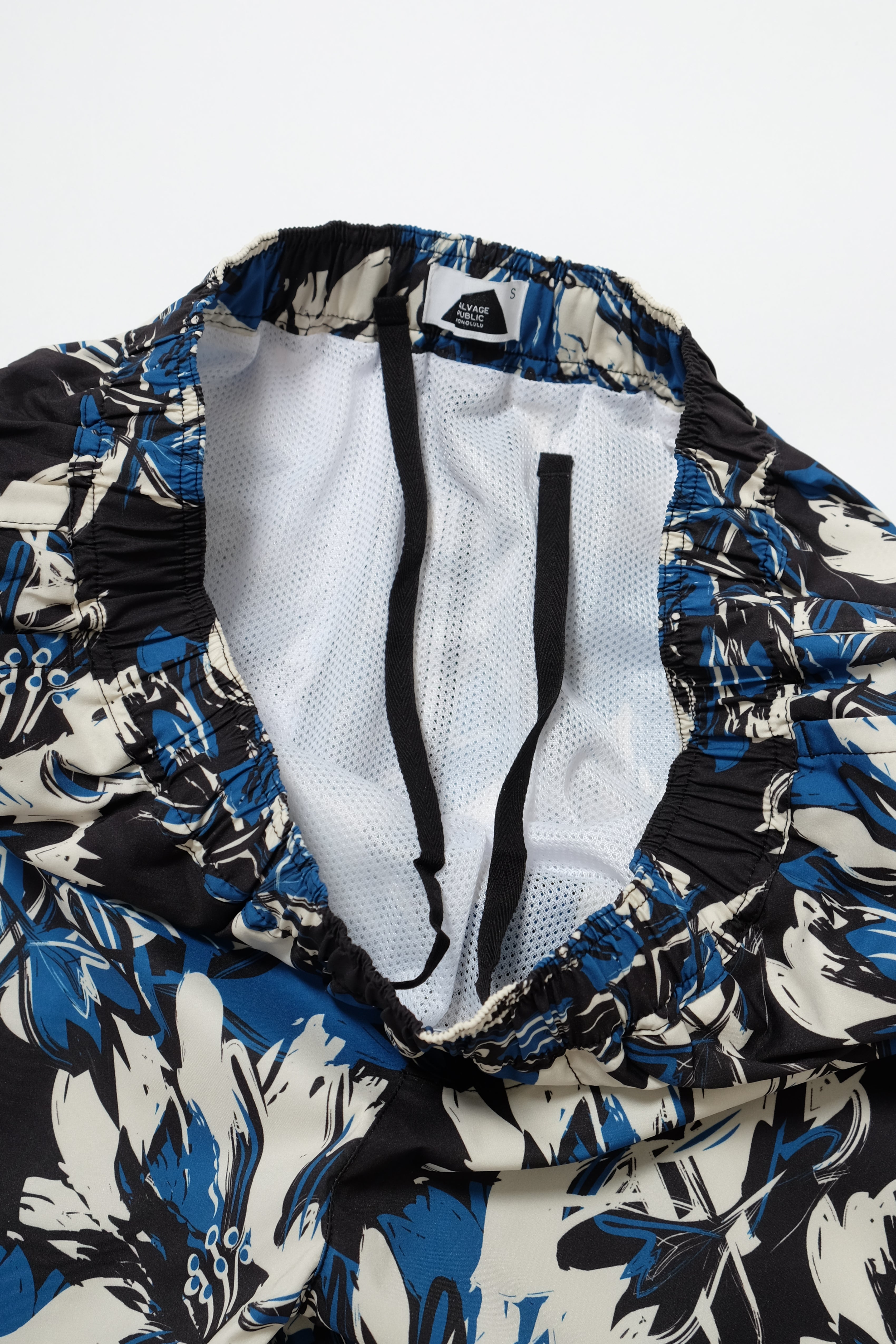 Swim Shorts - Hibiscus Camo - Blue