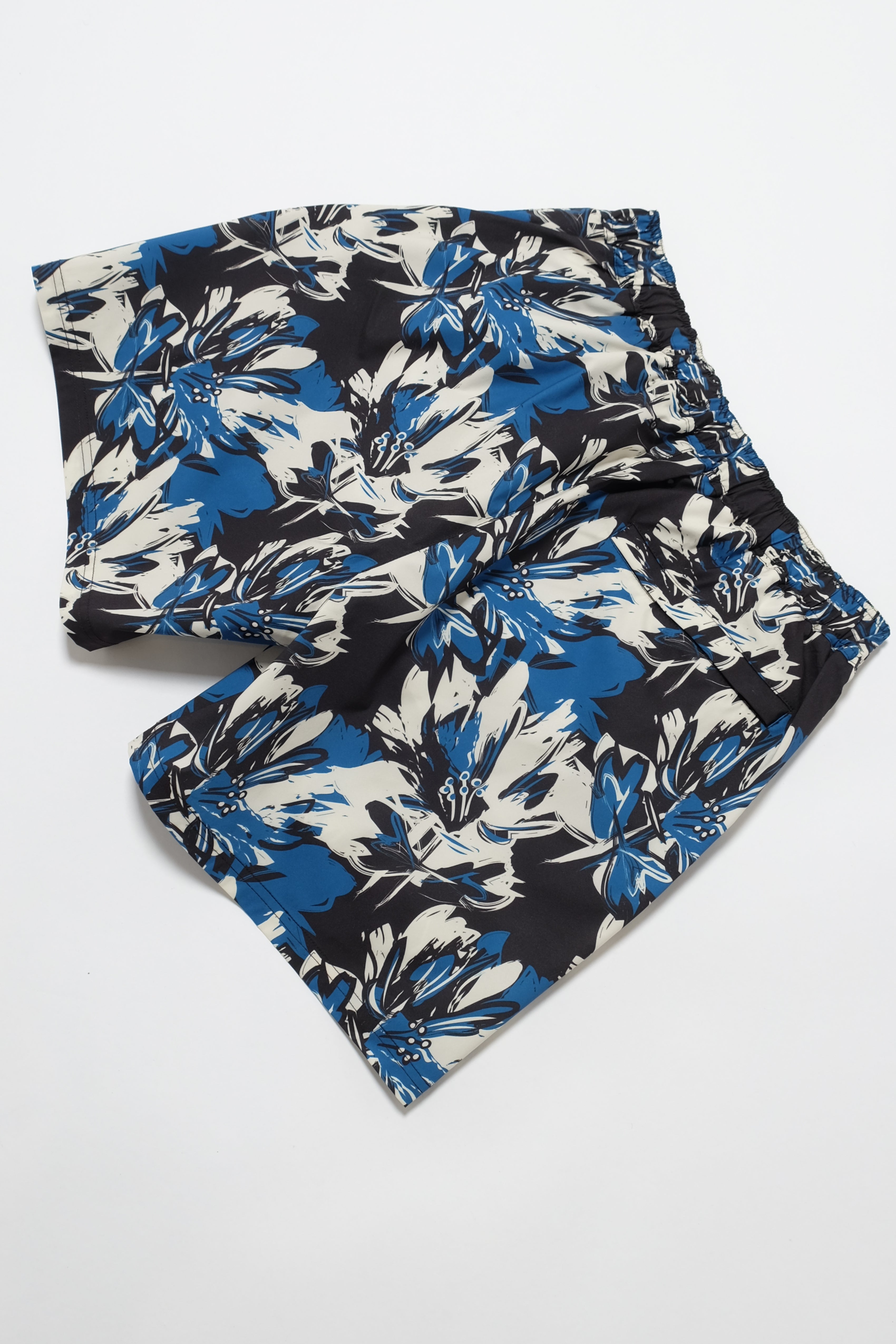 Swim Shorts - Hibiscus Camo - Blue