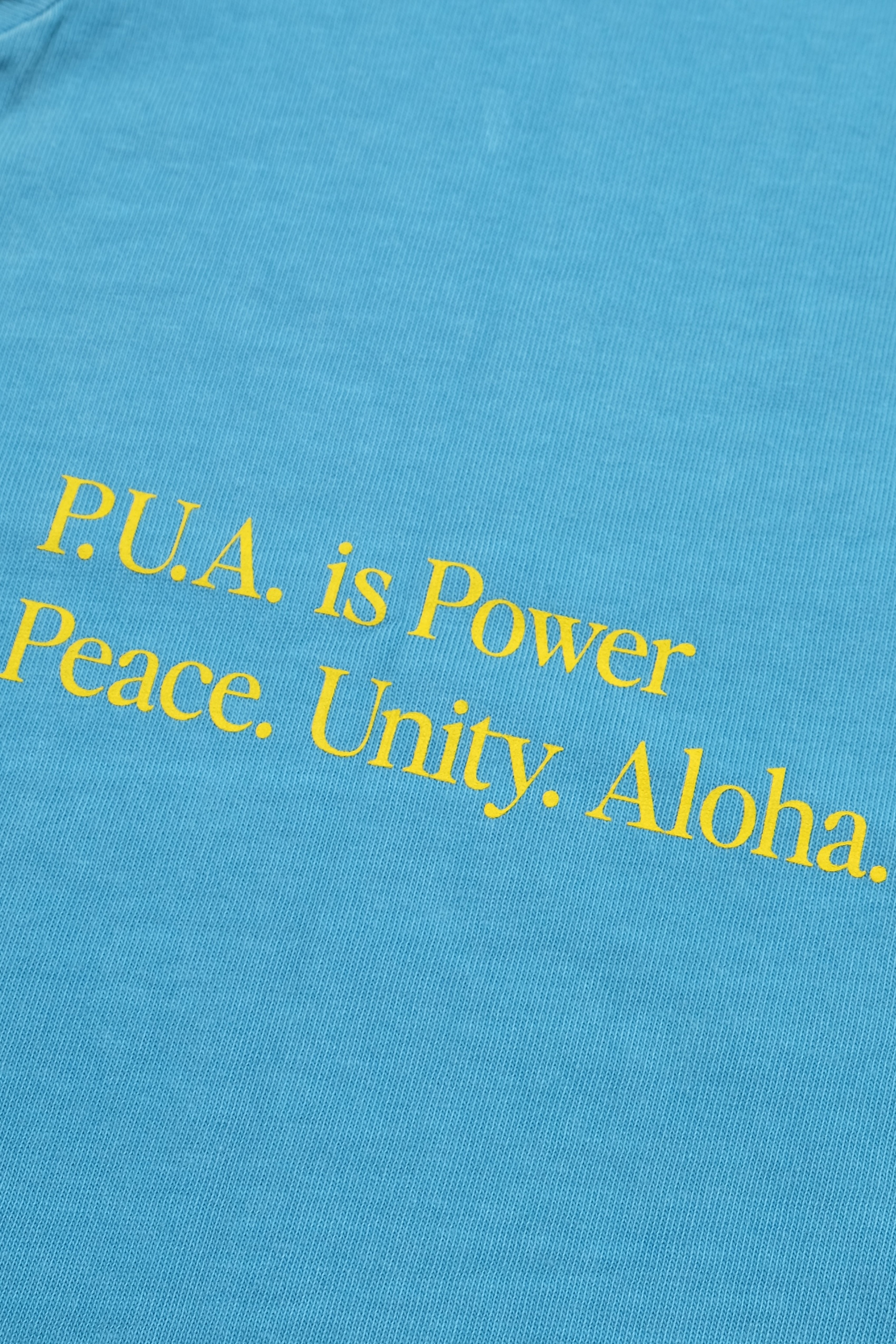 T-Shirt - P.U.A. is Power - Maui Blue