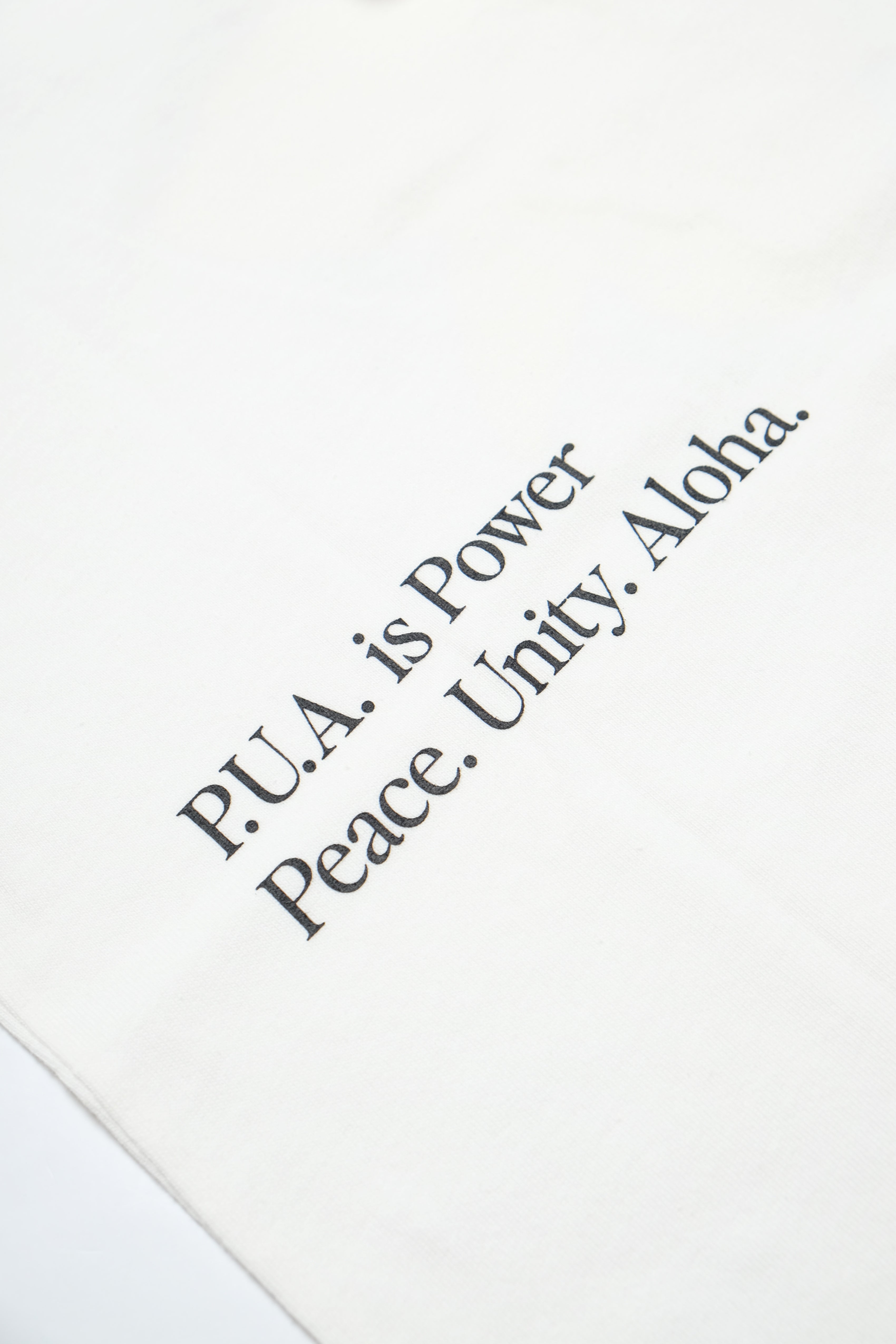T-Shirt - P.U.A. is Power - White
