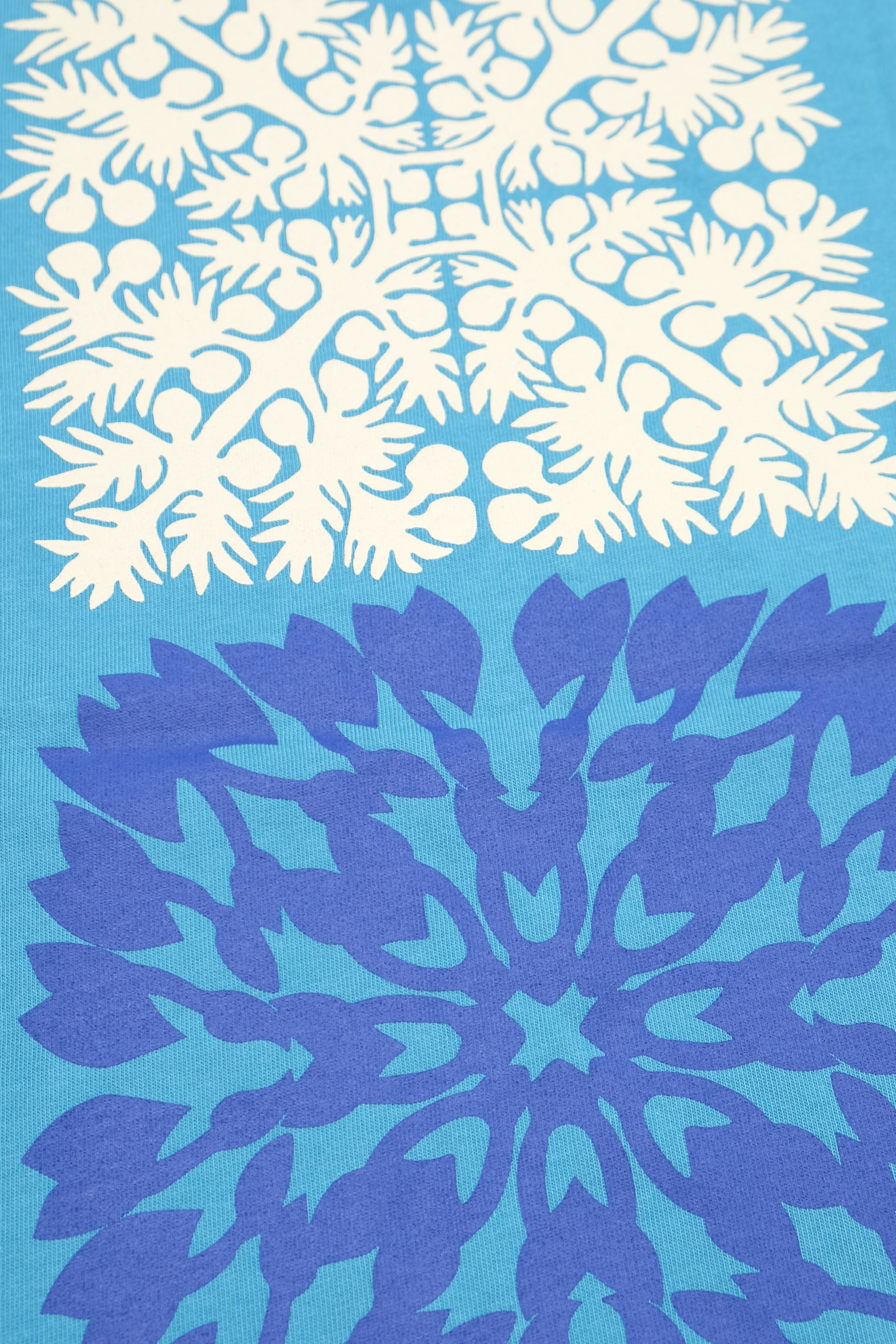 T-Shirt - Double Quilt - Maui Blue