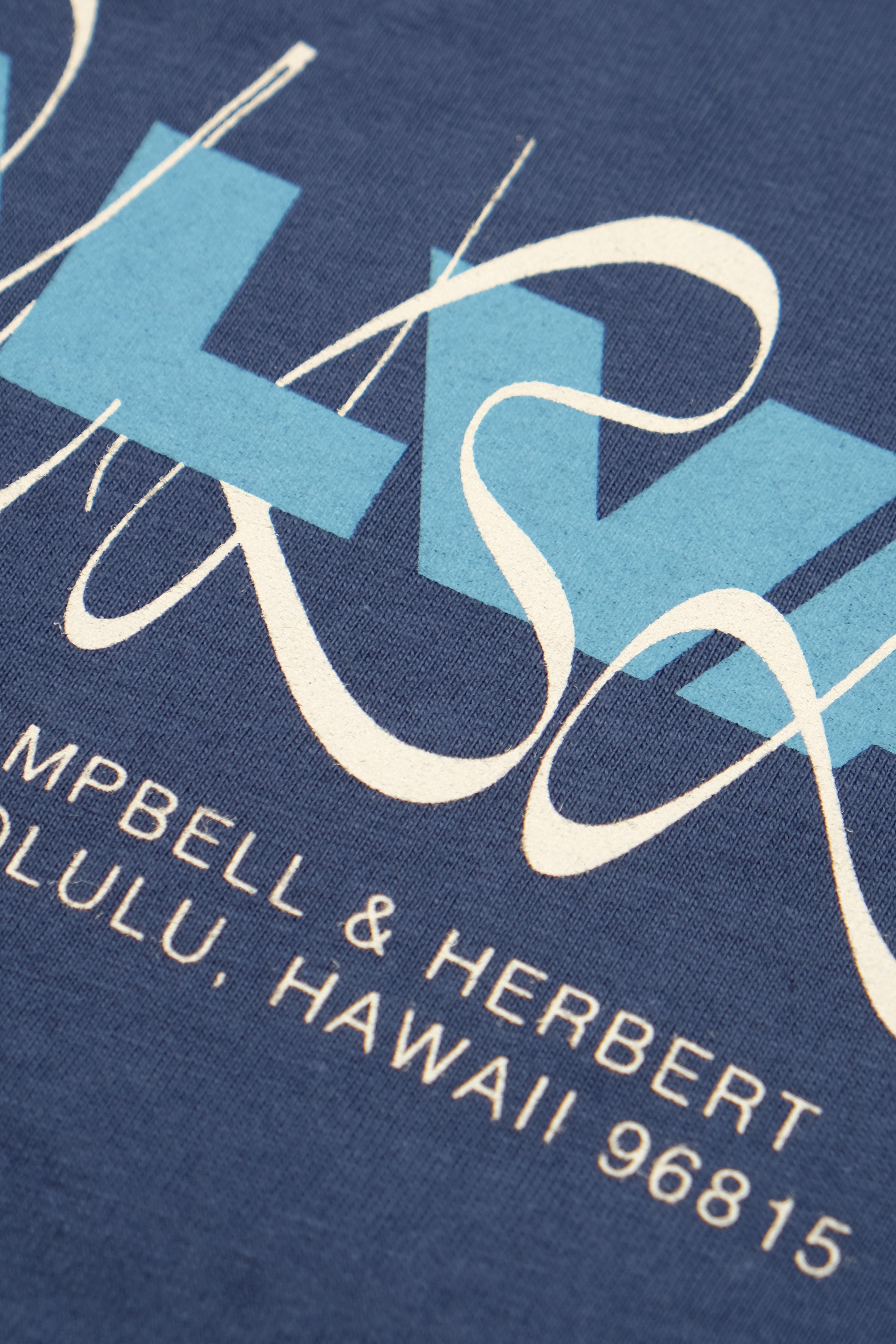 T-Shirt - Lei Logo - Denim Blue