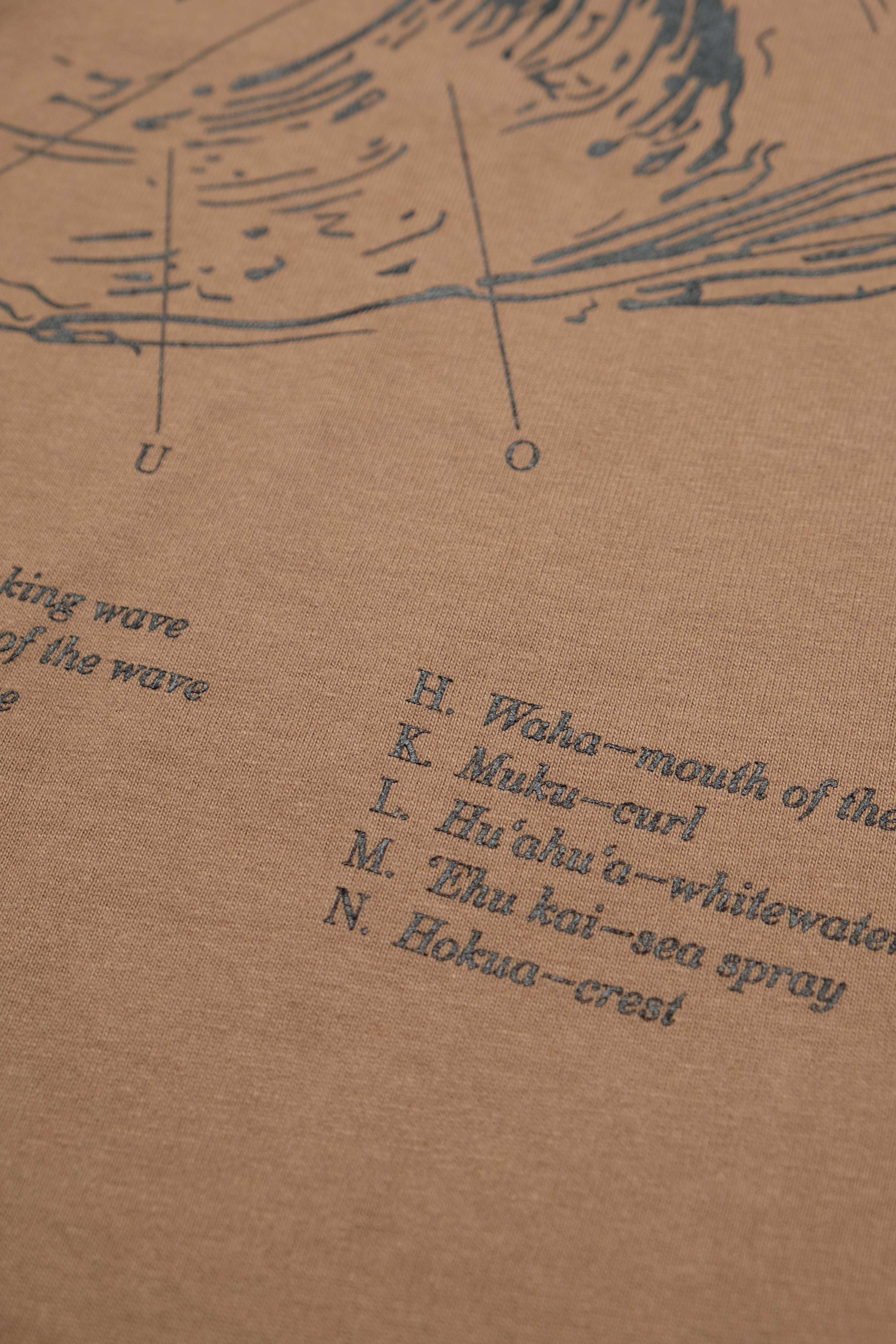 T-Shirt - Hawaiian Wave - Shiitake