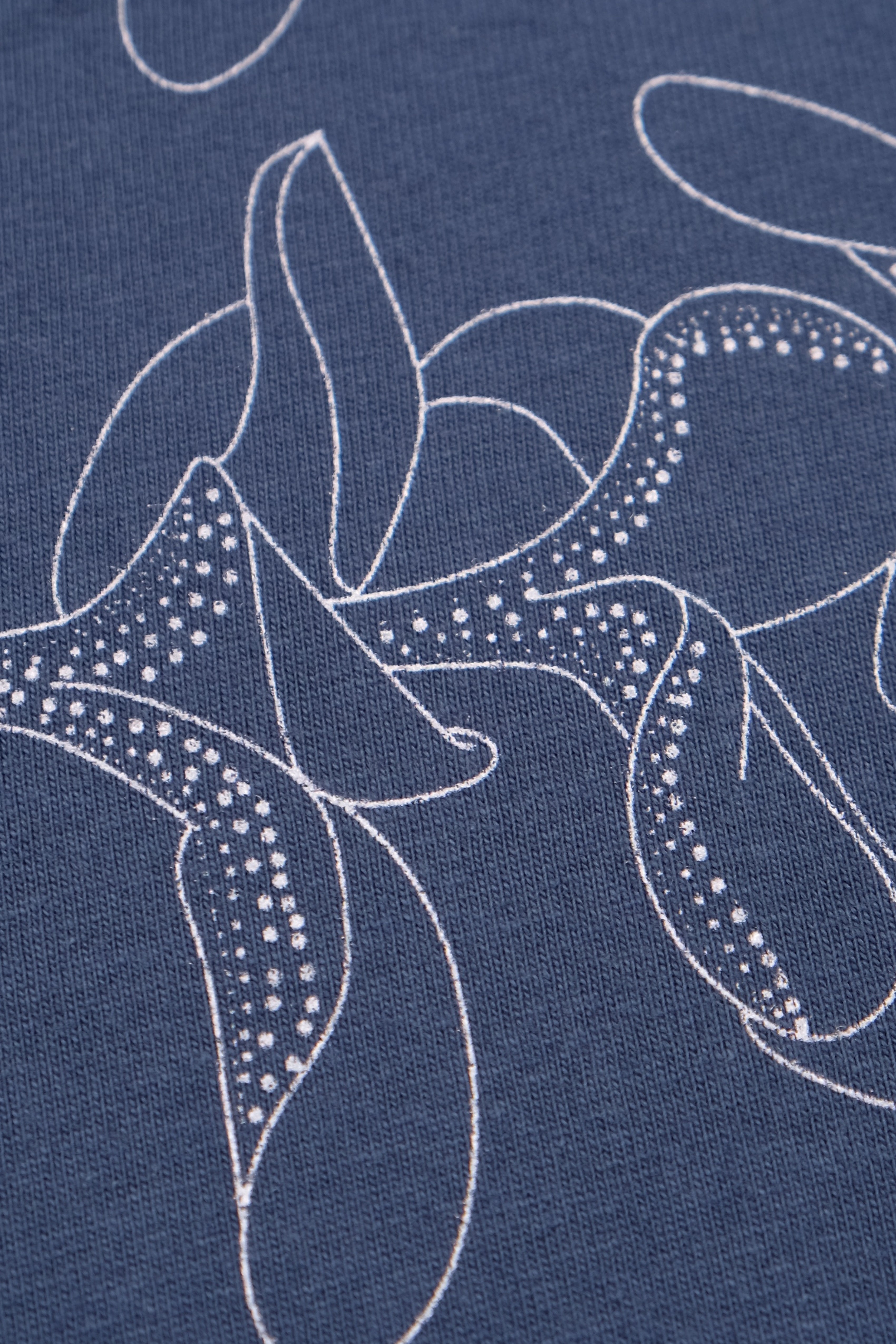 T-Shirt - Double Lei - Denim Blue