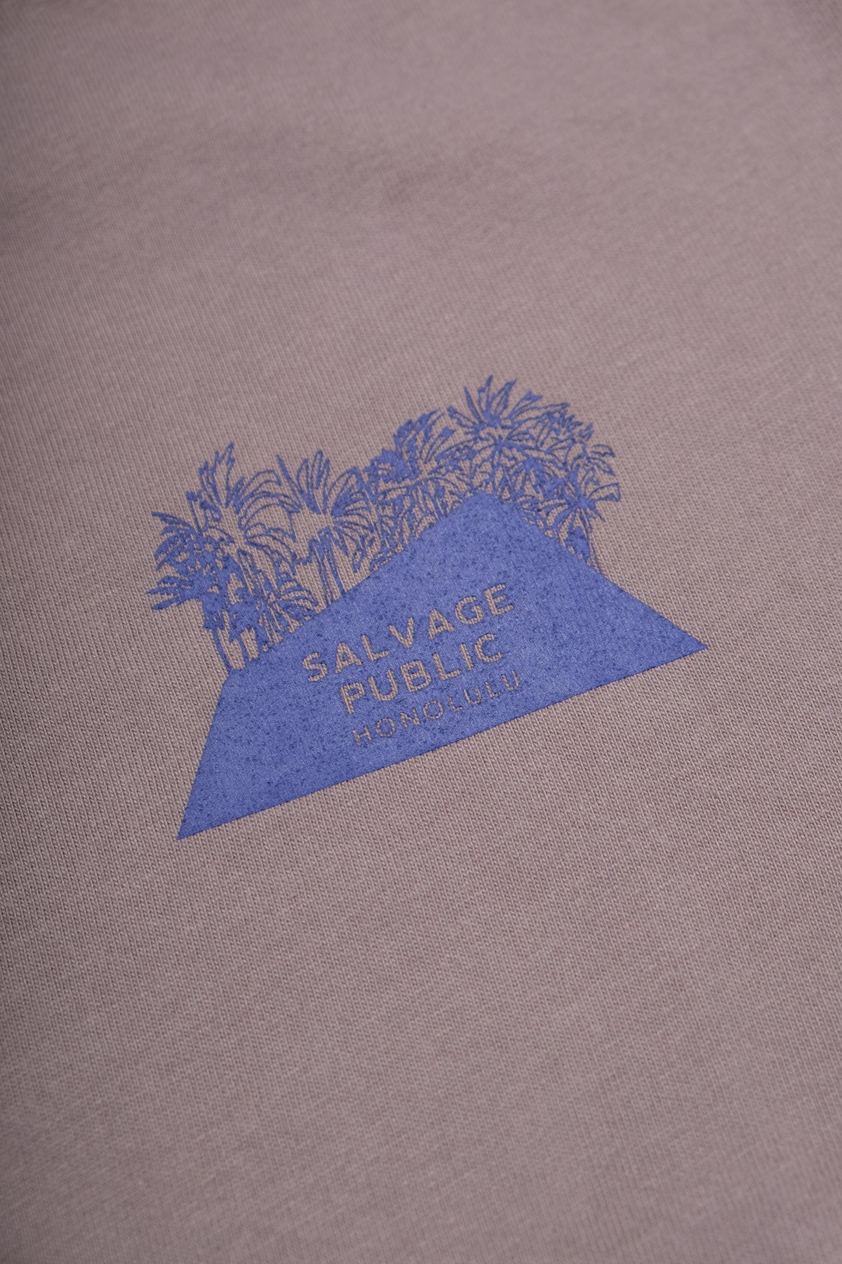 T-Shirt - Hawaii Illustration - Lavender Gray