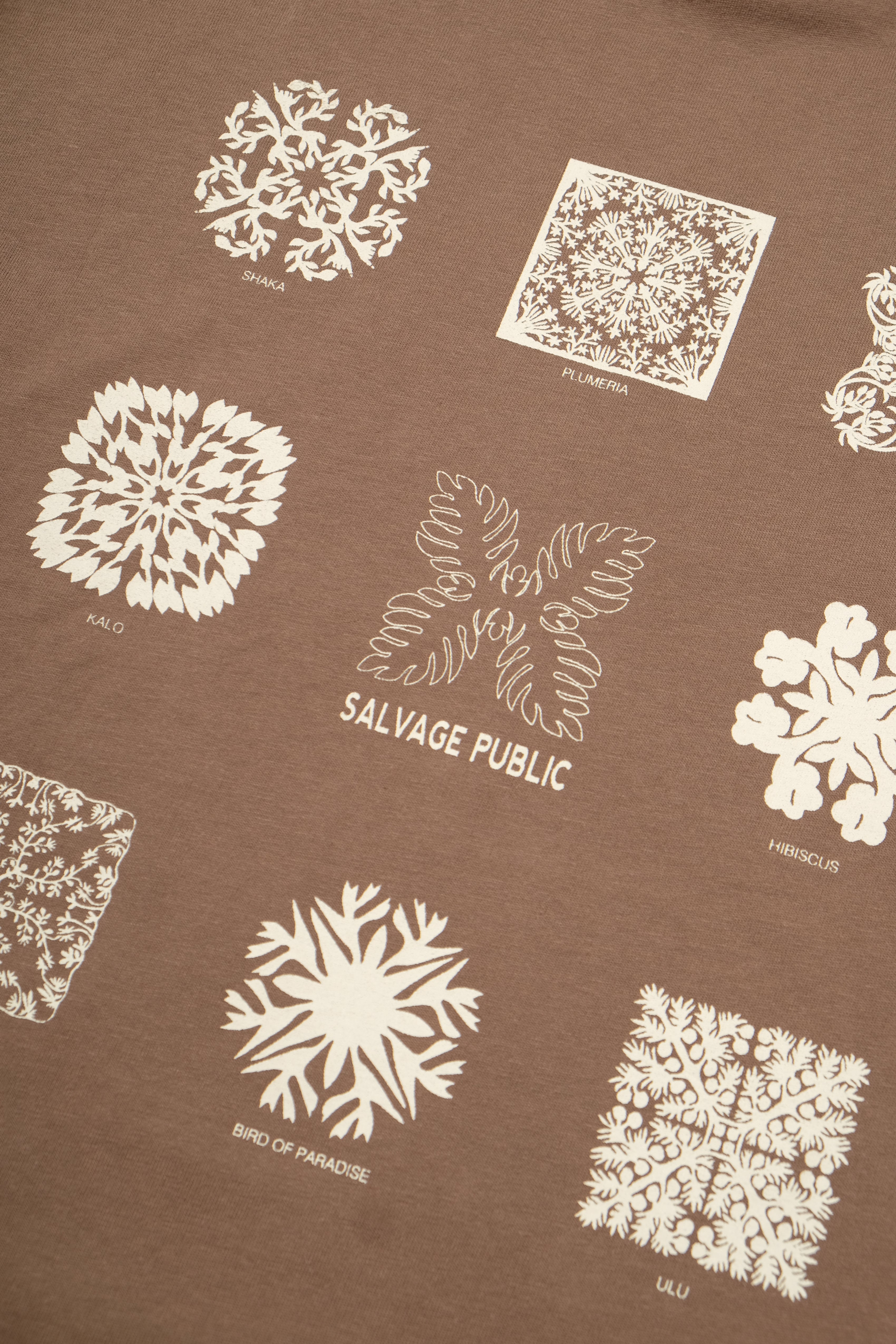 T-Shirt - Hawaiian Quilting - Shiitake