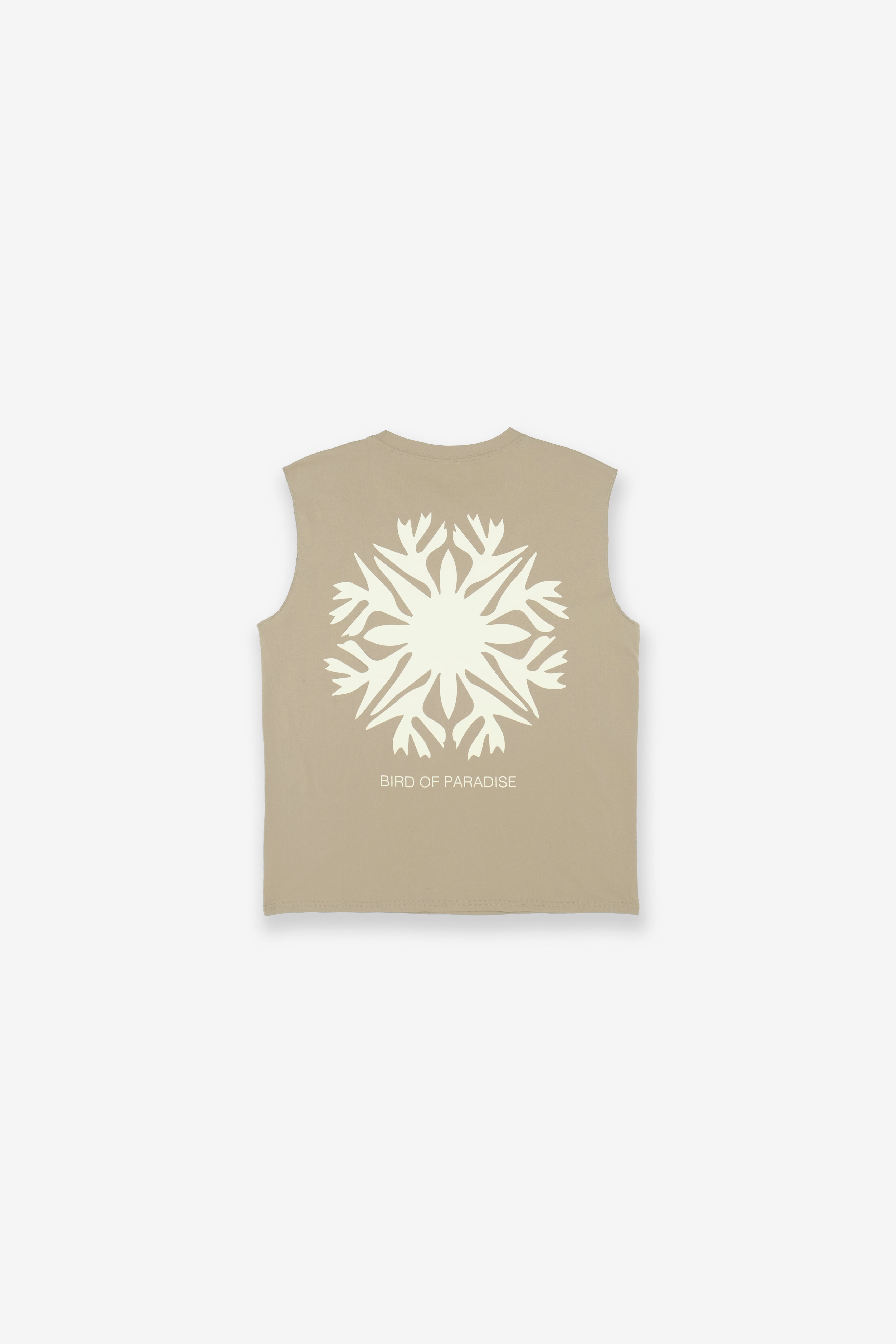 UPF Sleeveless - Bird of Paradise - Greige