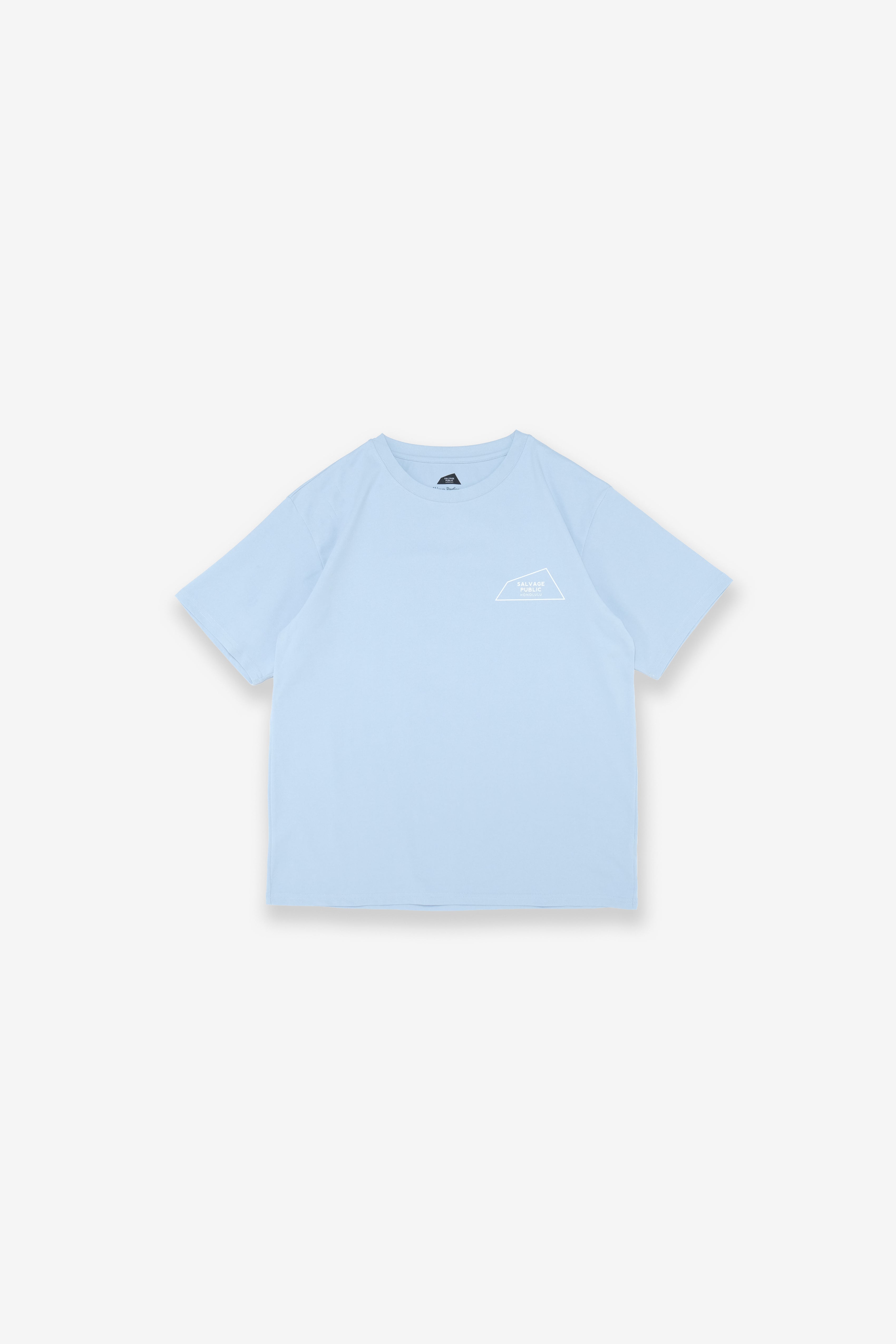 UPF Surf T-Shirt - Logo Outline - Ocean Blue