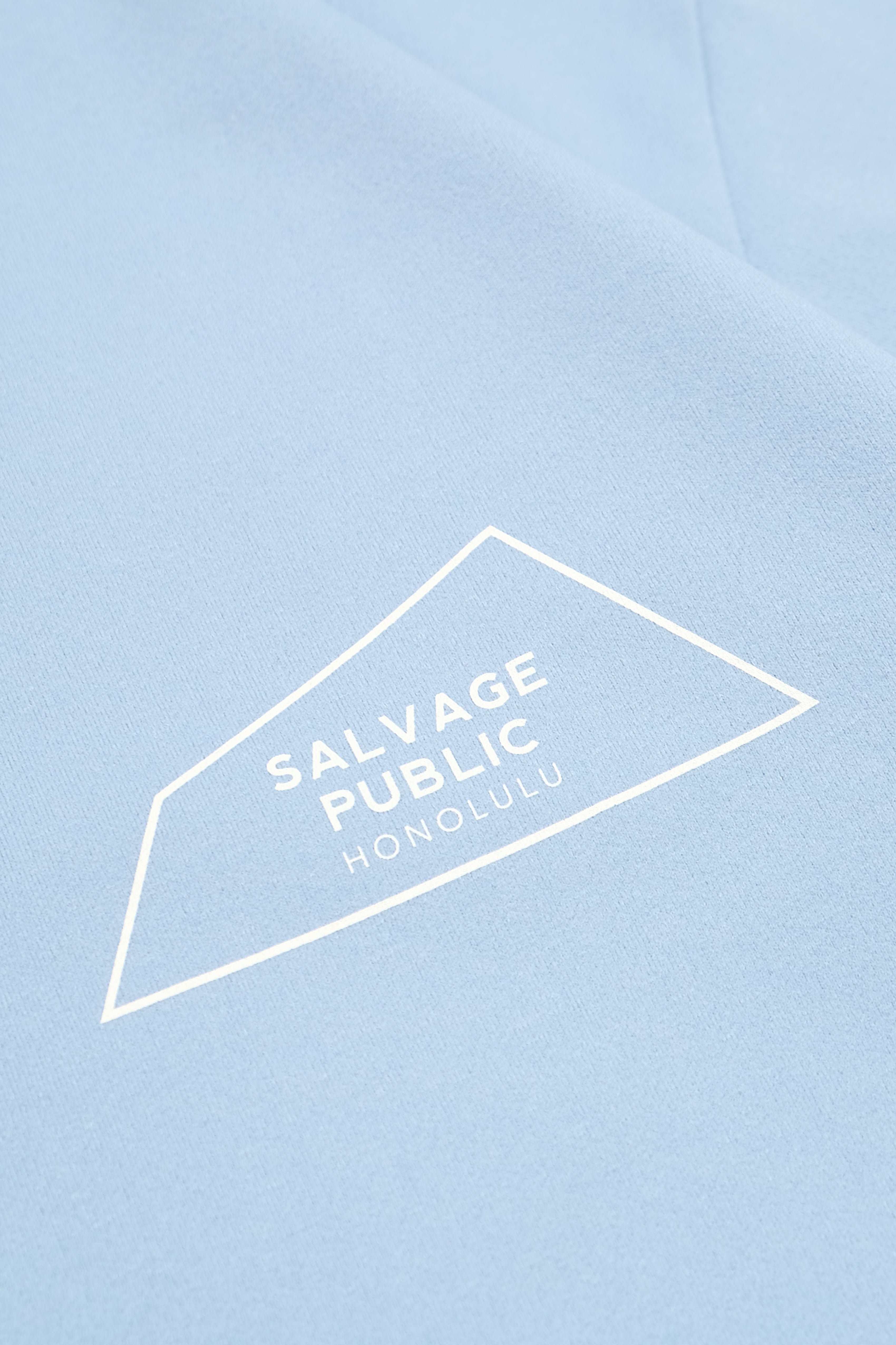 UPF Surf T-Shirt - Logo Outline - Ocean Blue