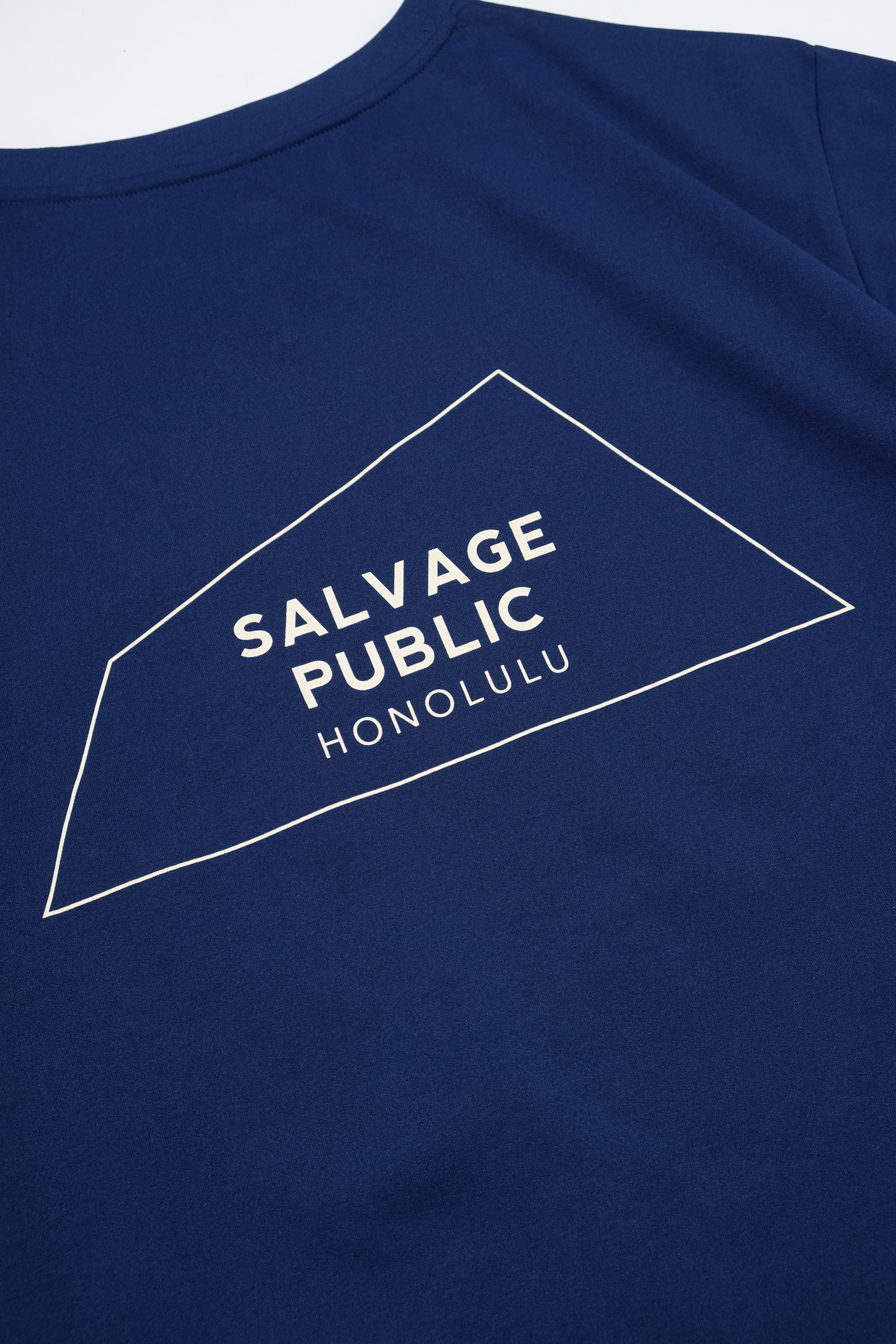 UPF Surf T-Shirt - Logo Outline - Navy