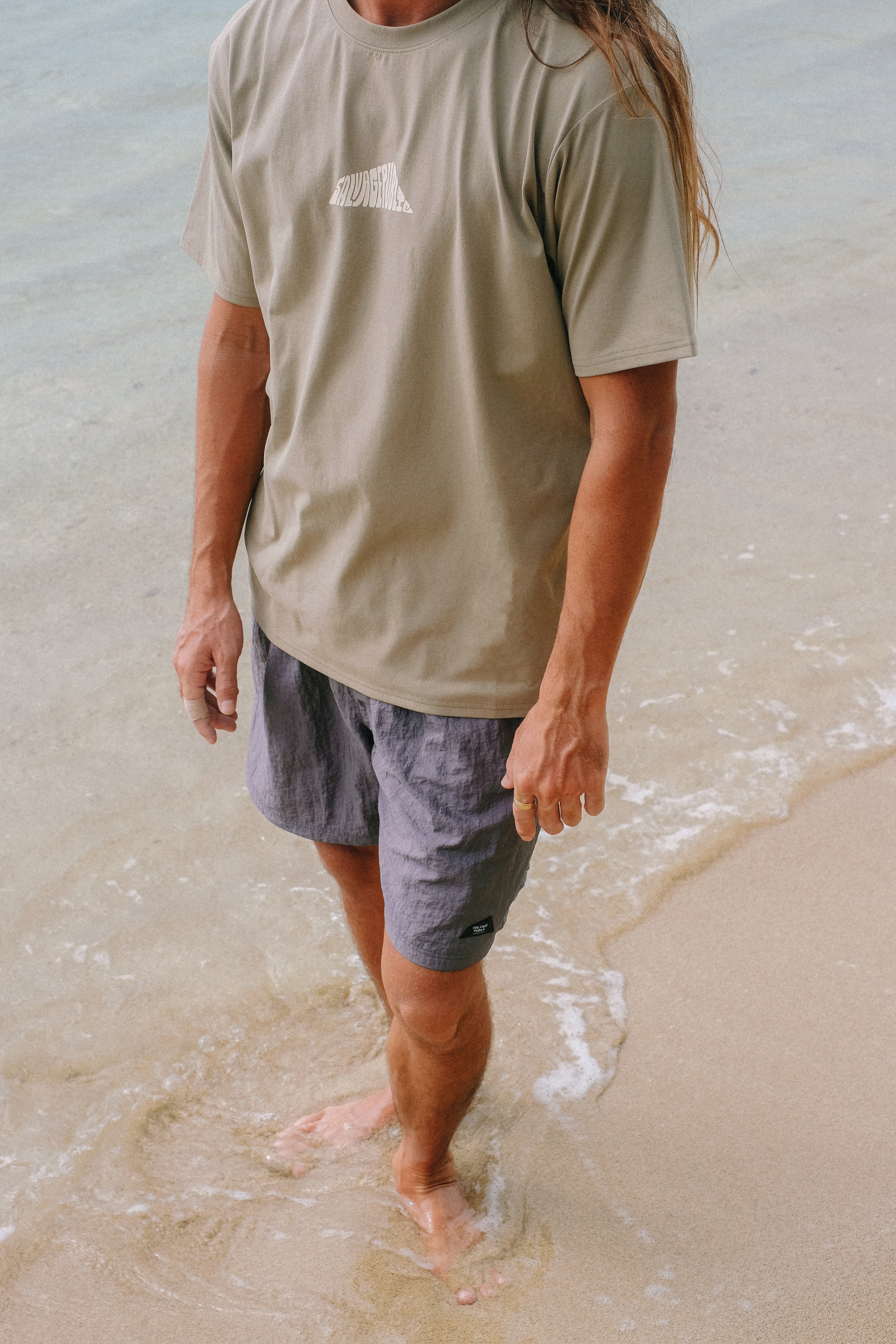 UPF Surf T-Shirt - Hand Drawn - Black