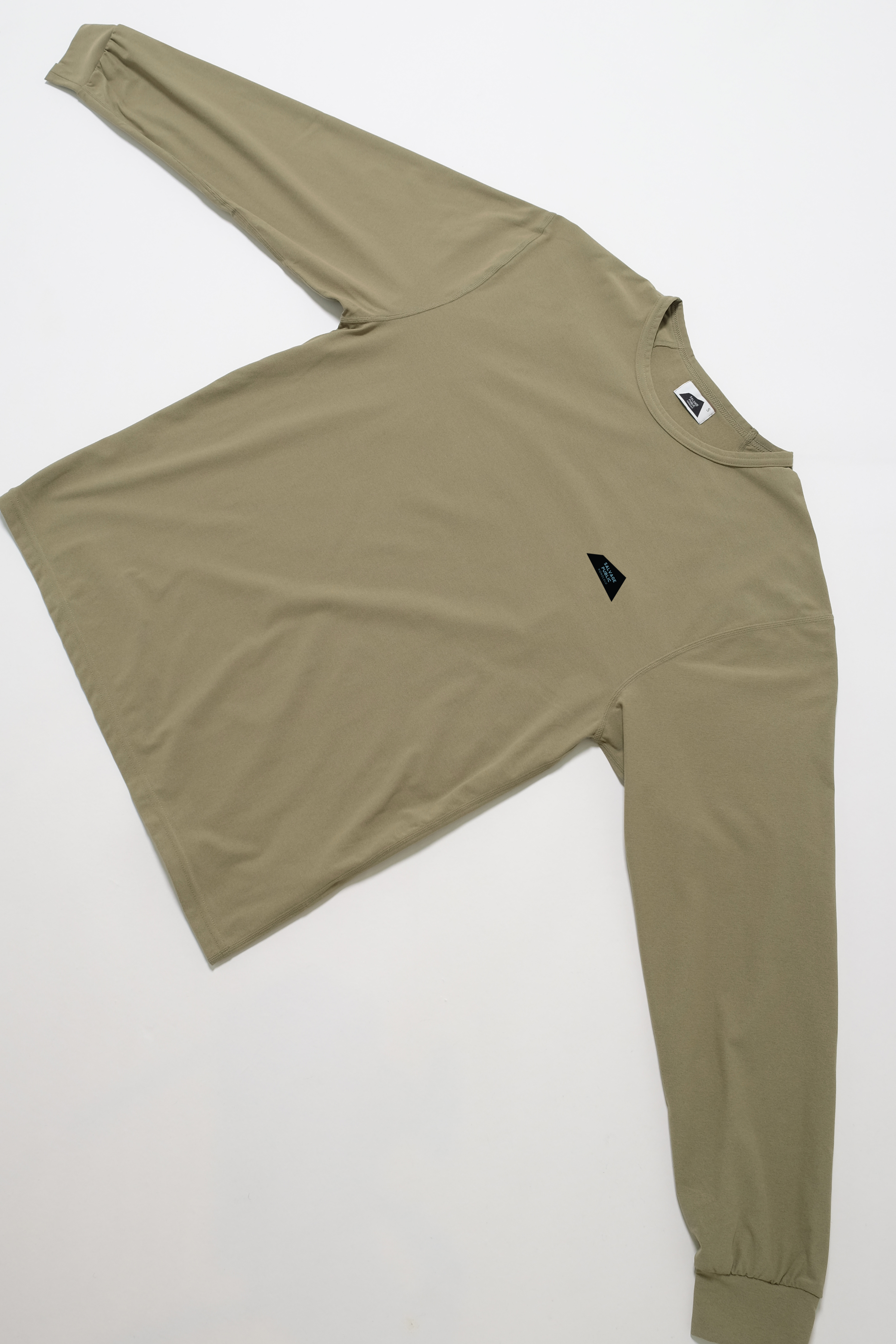 UPF Longsleeve T-Shirt - Logo - Greige