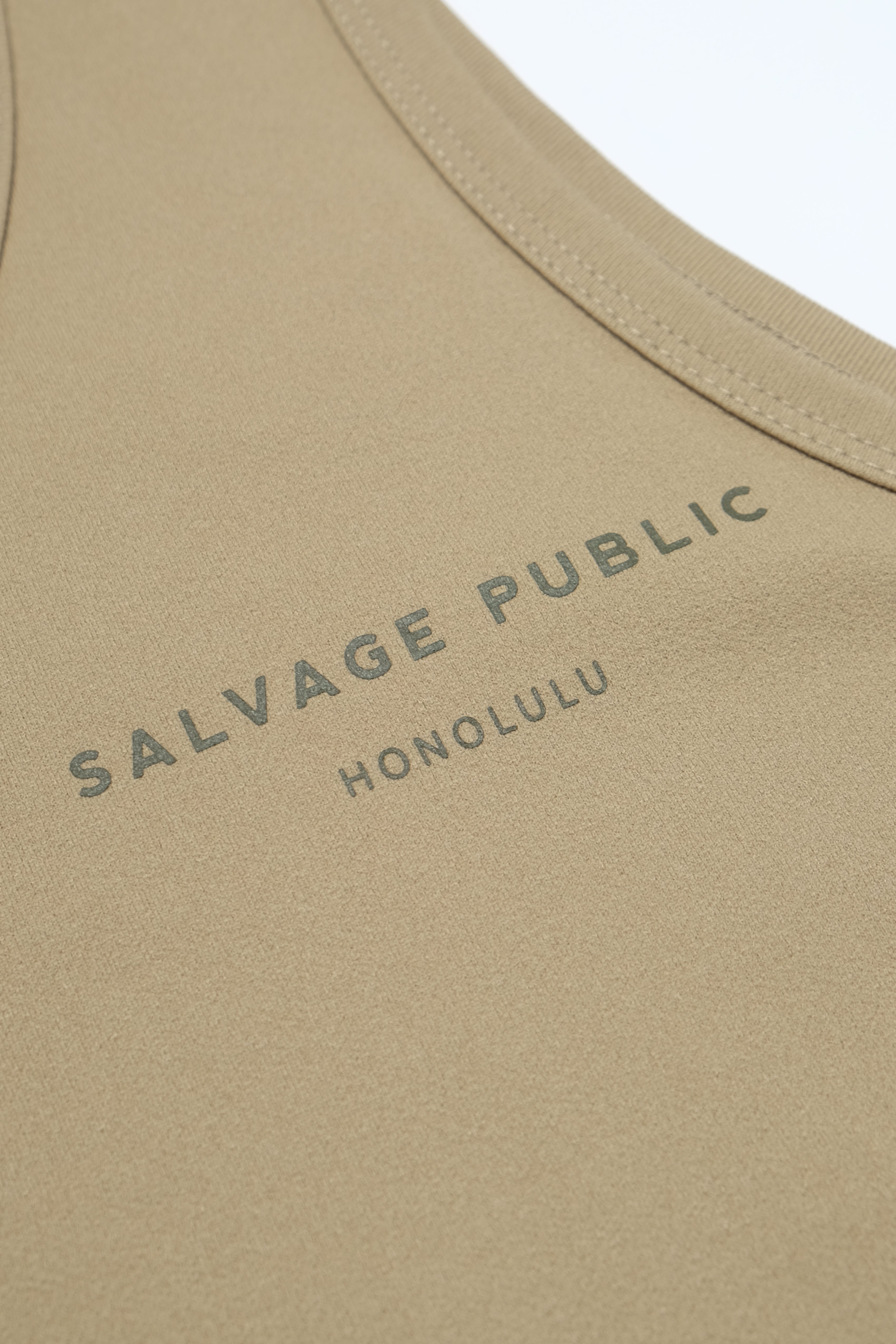 UPF Tank Top - Team Logo - Greige