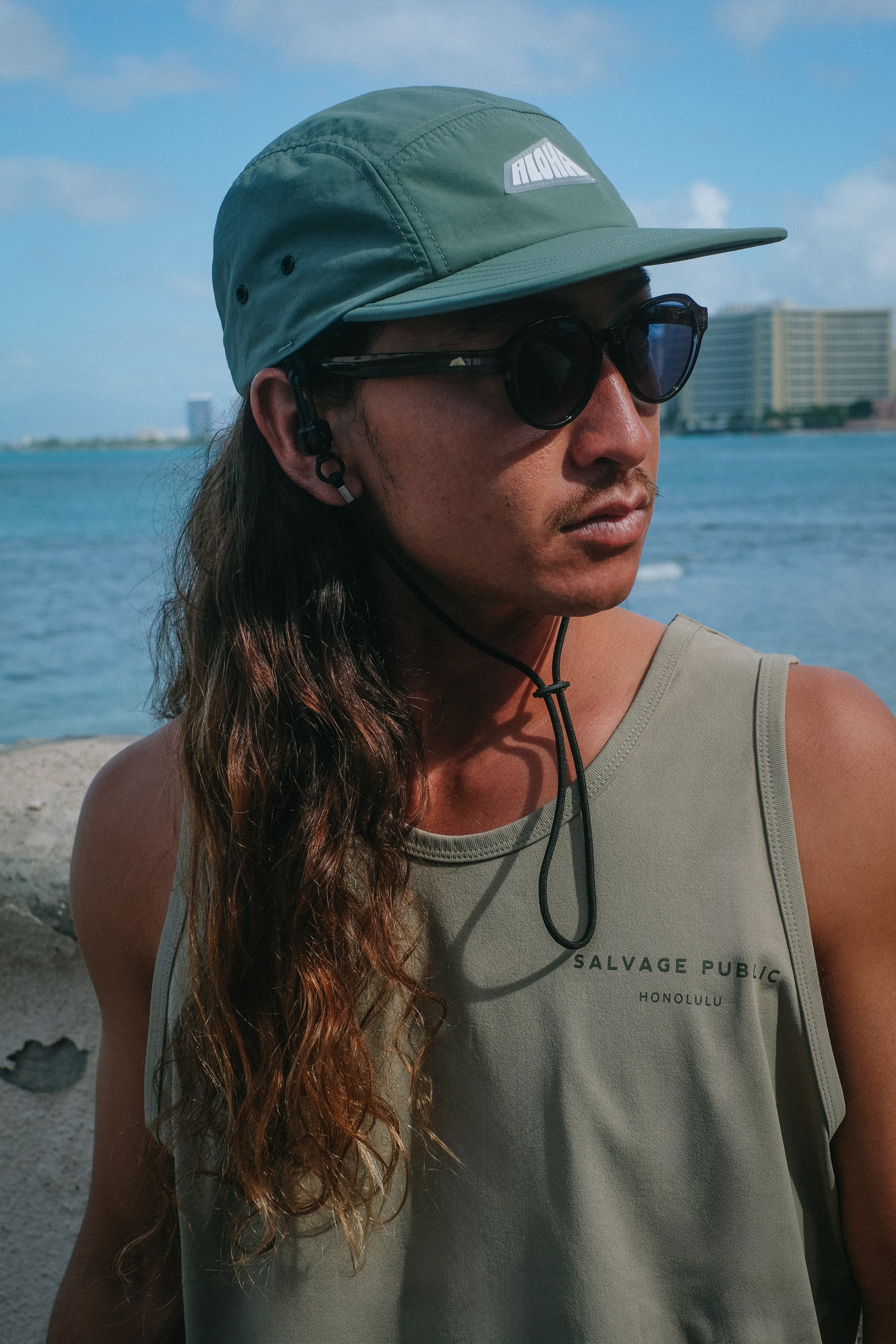 UPF Tank Top - Team Logo - Greige