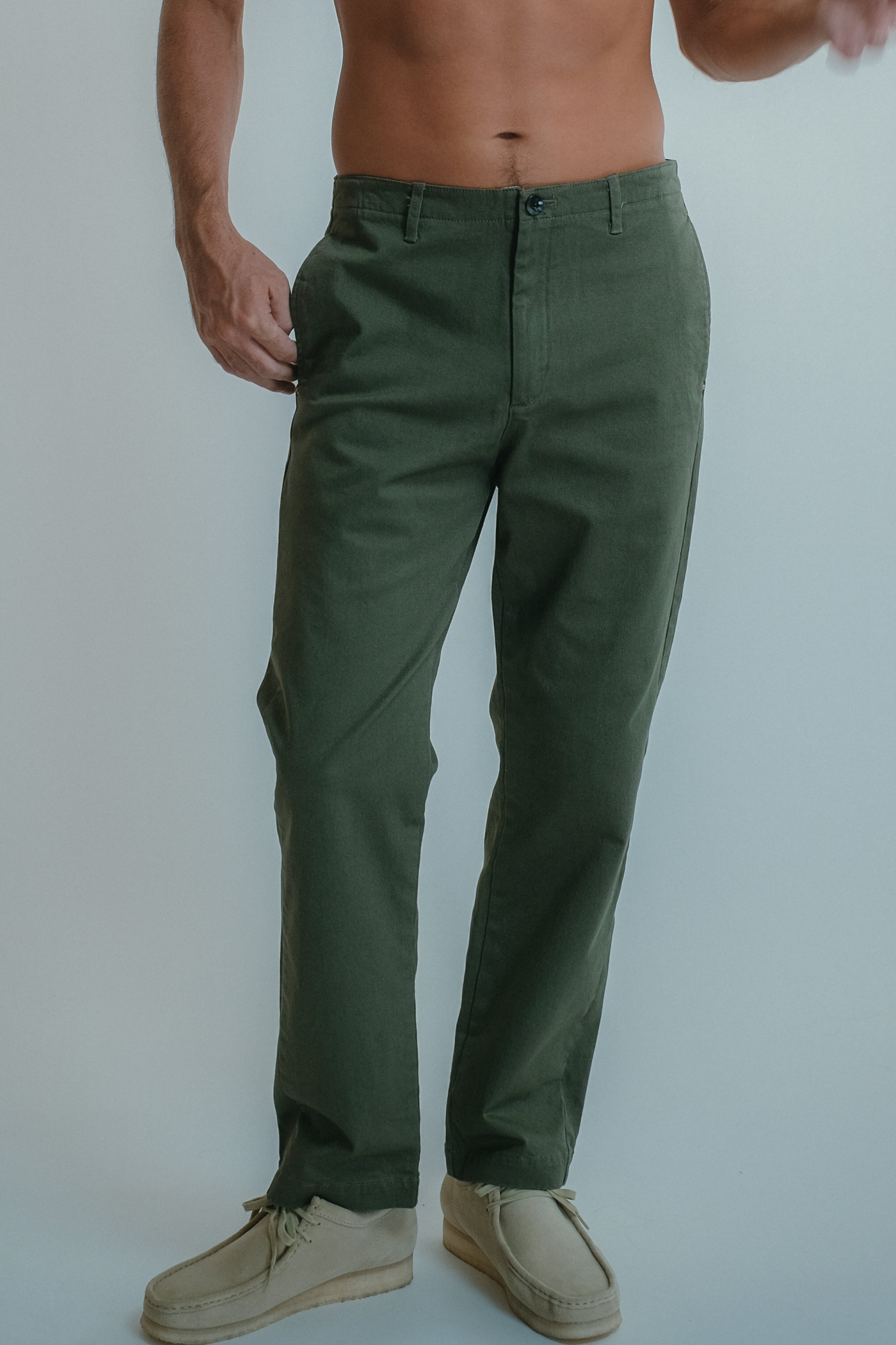 Venice Chino Pant - Olive Green
