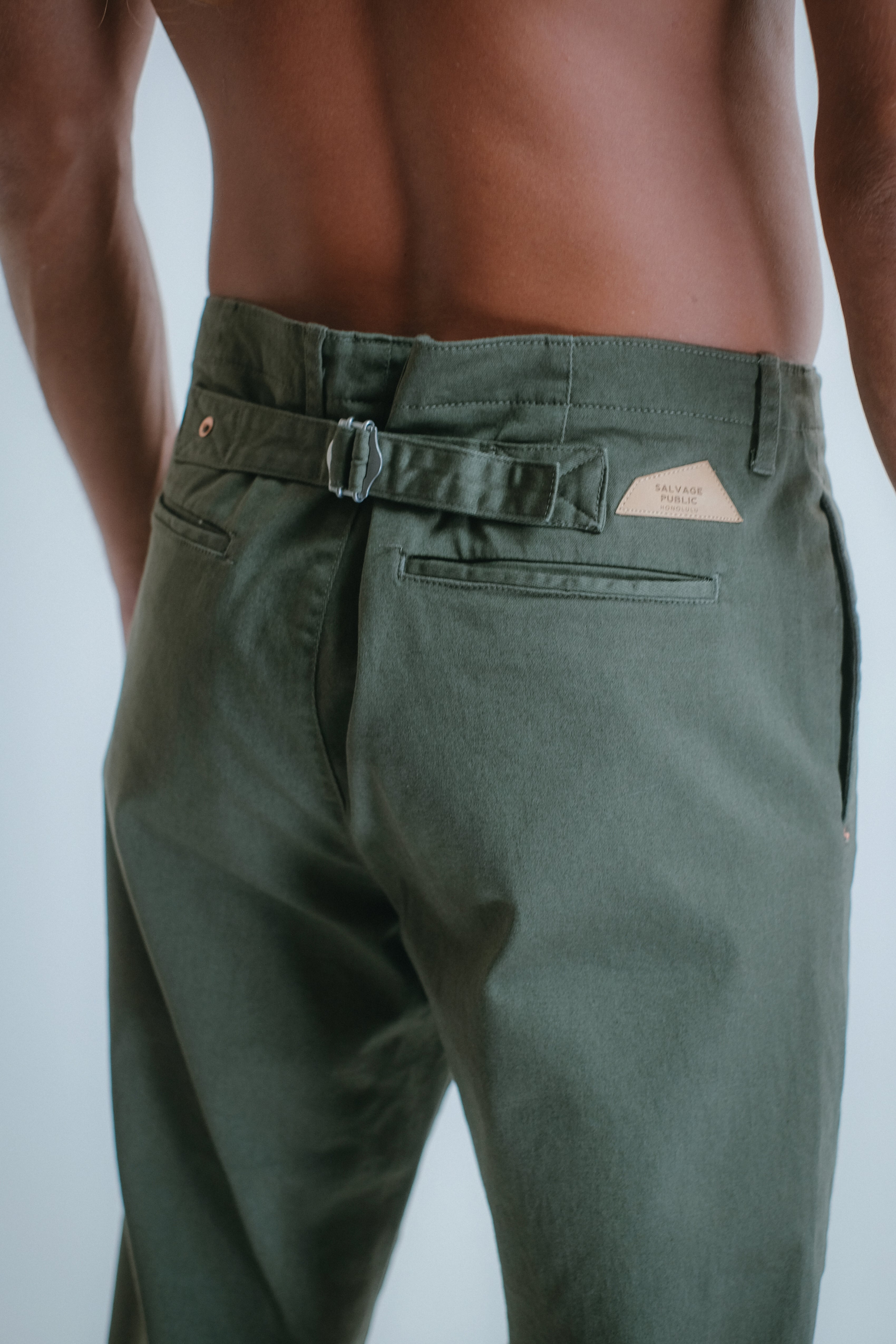 Venice Chino Pant - Olive Green