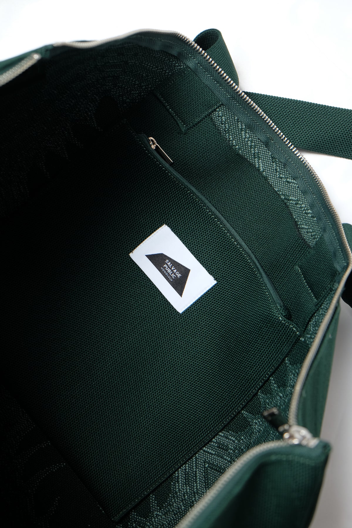 Jacquard Weekender Bag - Laua'e - Green