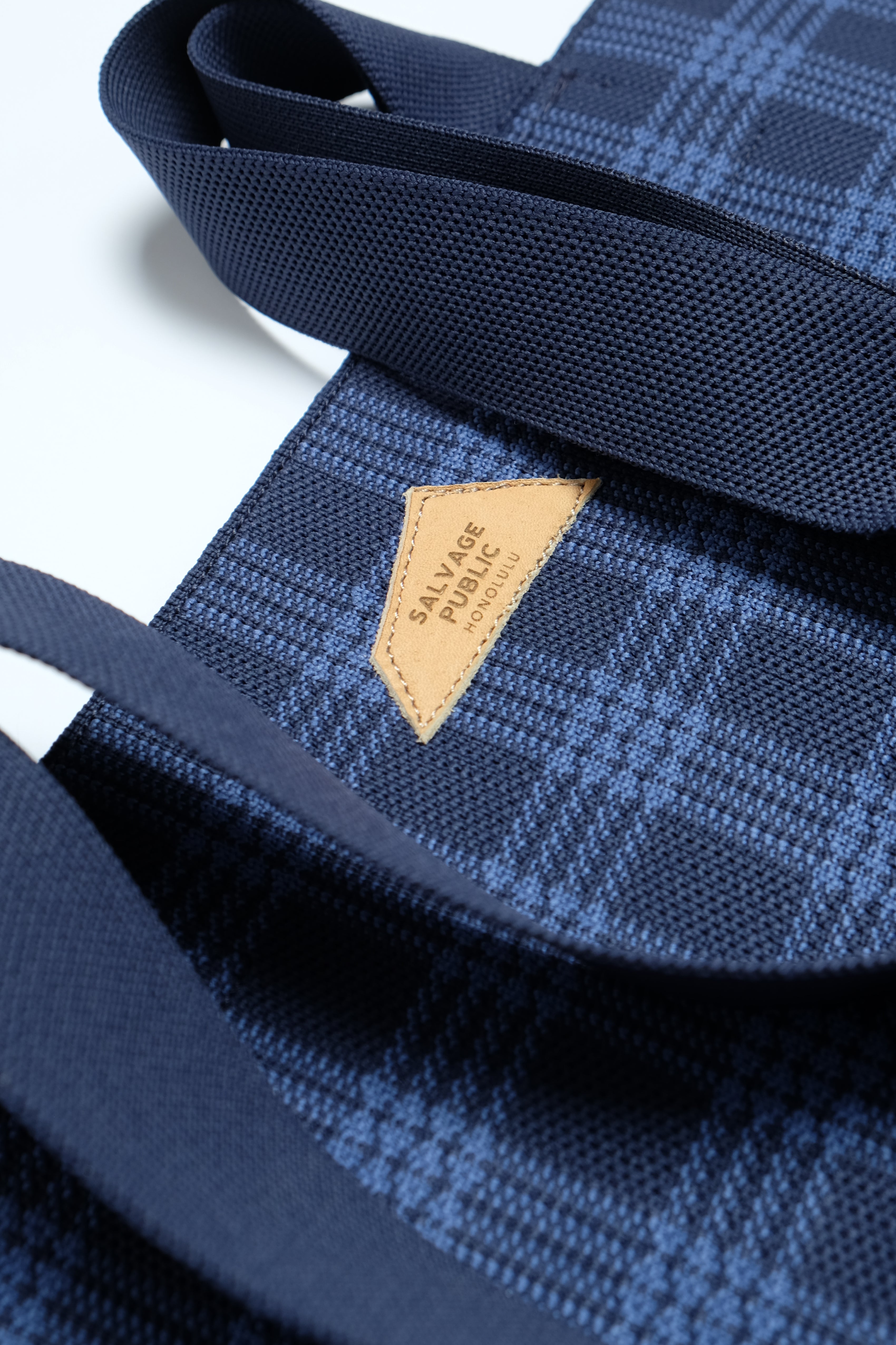 Jacquard Weekender Bag - Palaka - Denim Blue