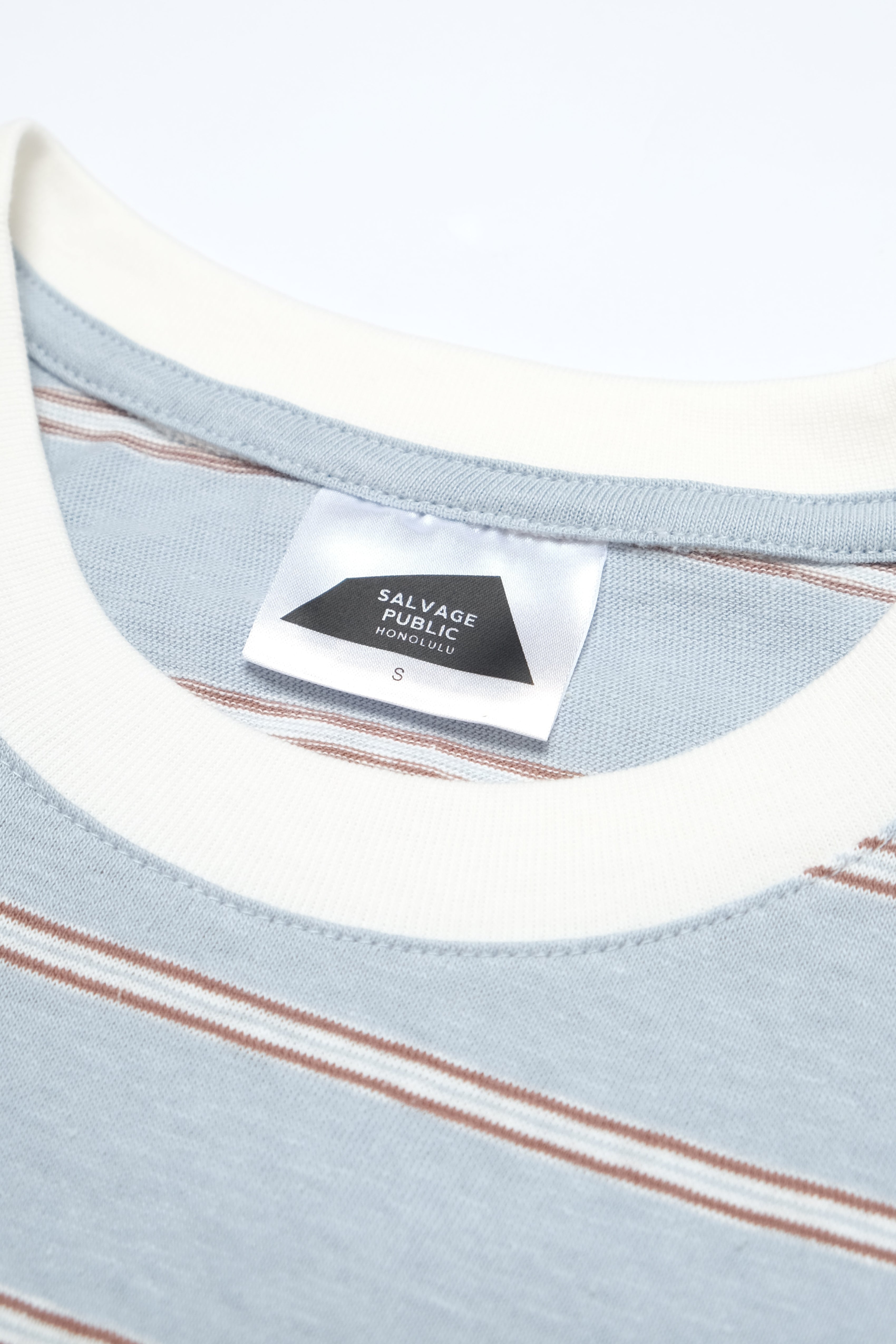 Women's T-Shirt - TomBoy Stripe - Sky Blue