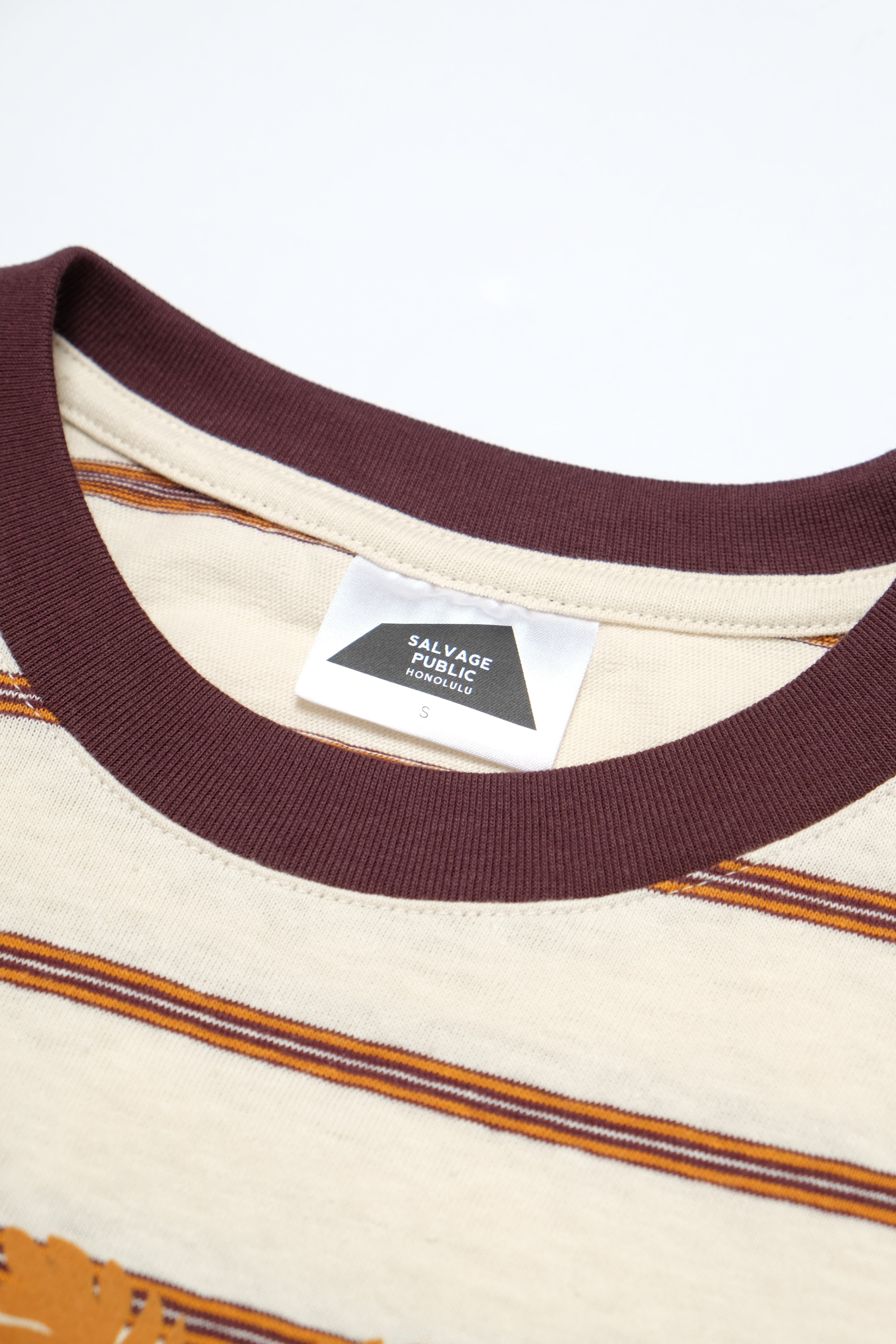 Women's T-Shirt - TomBoy Stripe - Macadamia