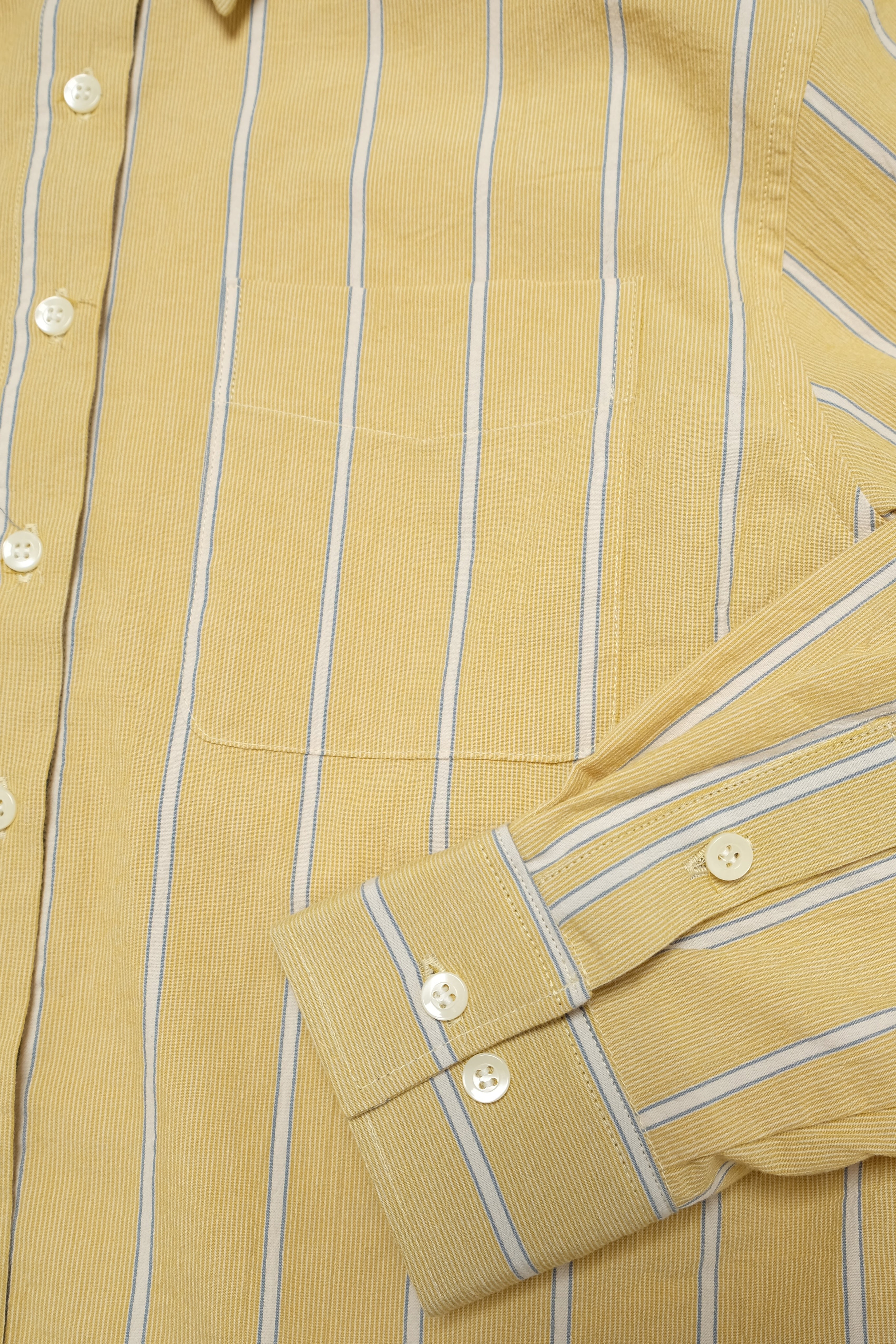 Women's Cropped Woven Shirt - Yellow